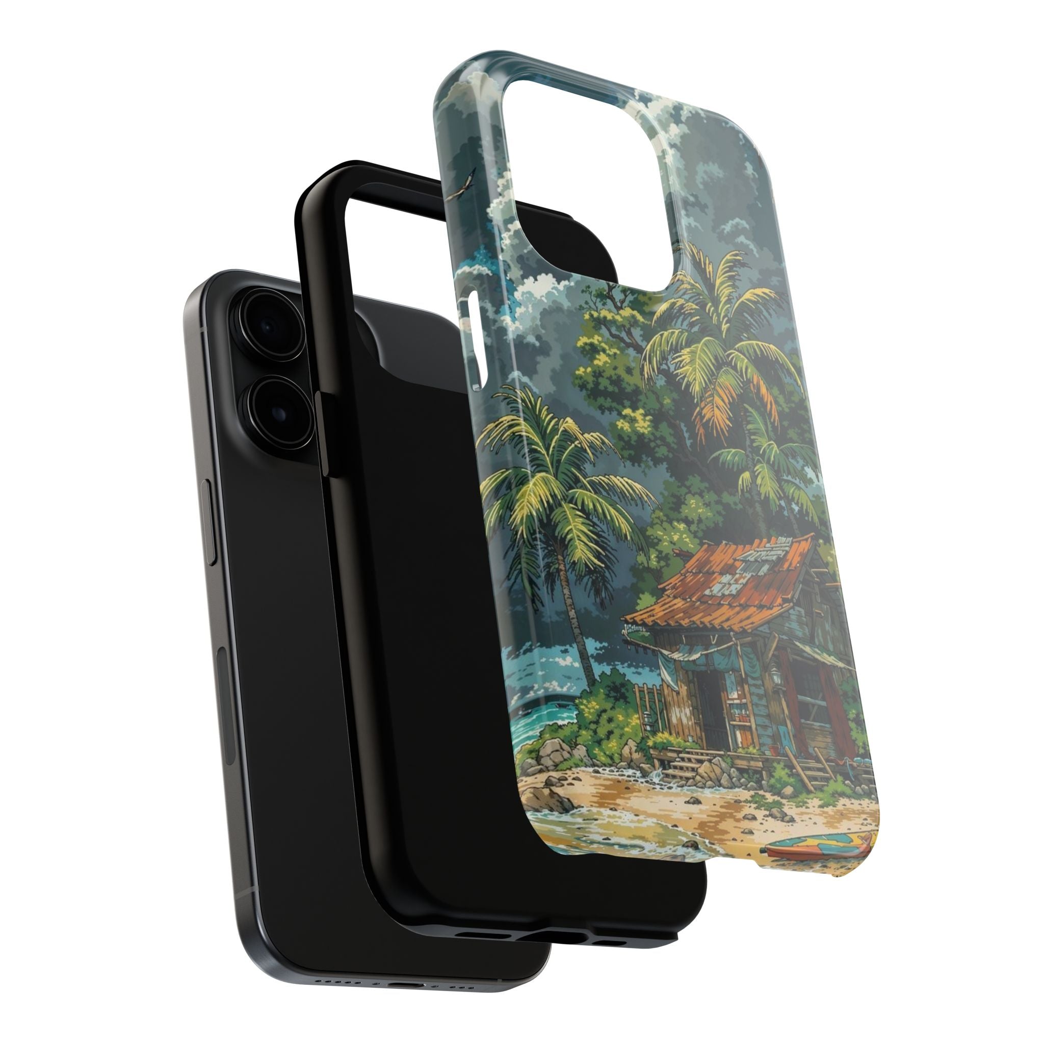 Tropical Paradise Tough iPhone and Samsung Cases - Beach Vibe, Summer Gift, Durable Protection for Adventure Lovers, Coastal Decor, Phone Accessories