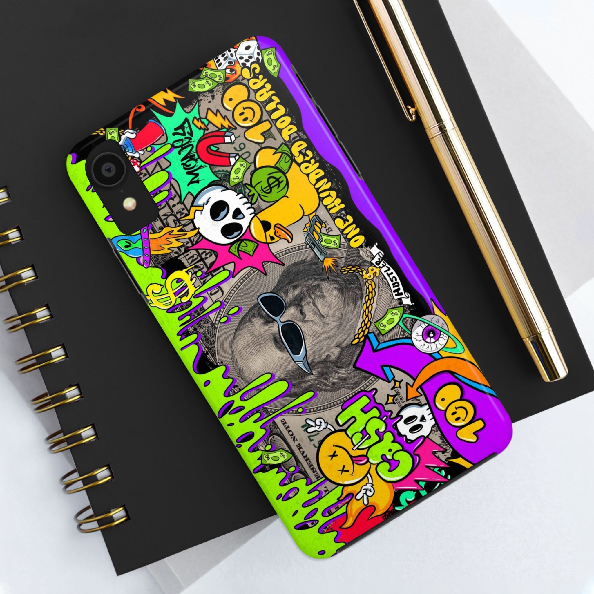 Vibrant Abstract Tough iPhone and Samsung Phone Cases - Funky, Graffiti-Style Protection, Perfect for Teens, Unique Gift, Street Art Lover, Cool Accessories