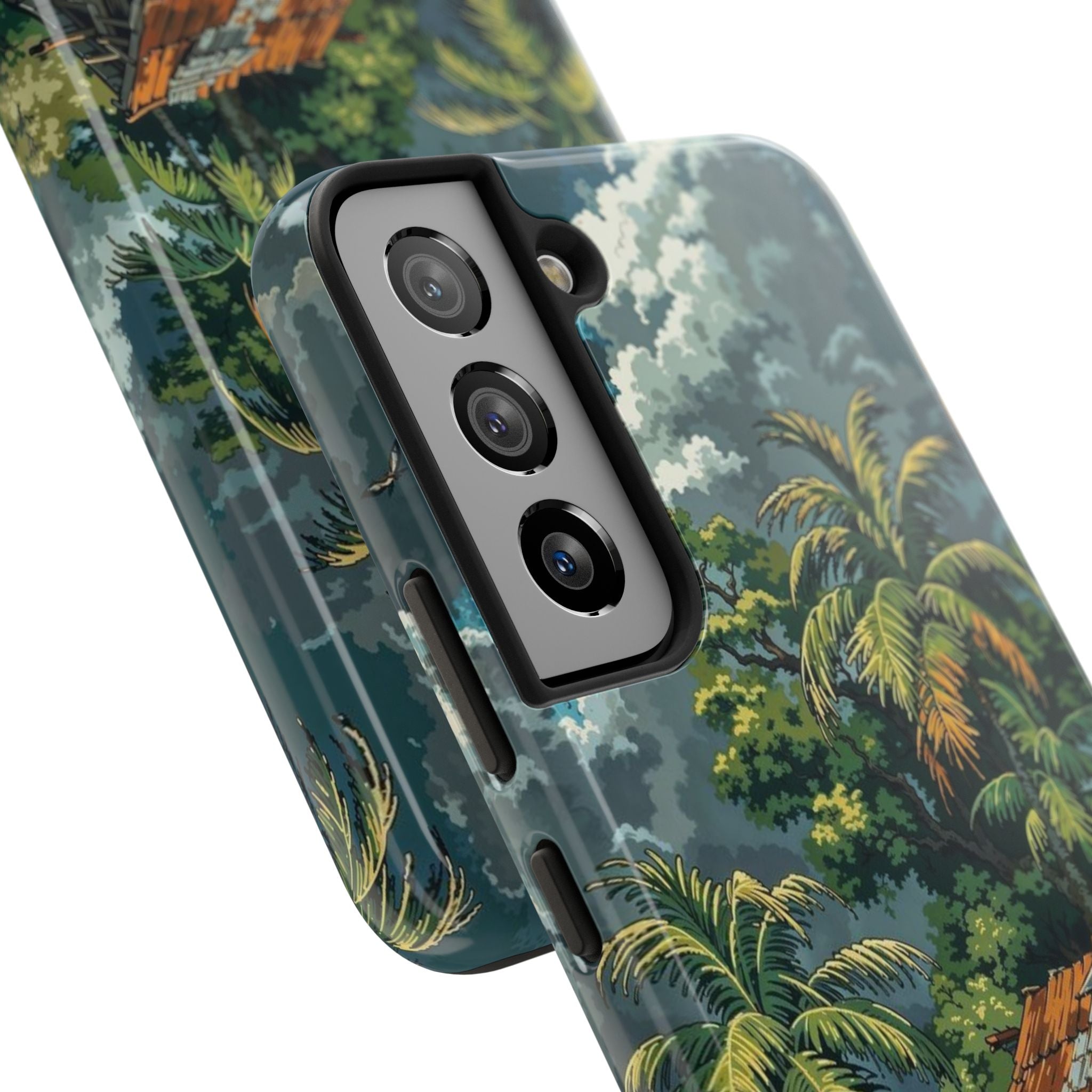 Tropical Paradise Tough iPhone and Samsung Cases - Beach Vibe, Summer Gift, Durable Protection for Adventure Lovers, Coastal Decor, Phone Accessories