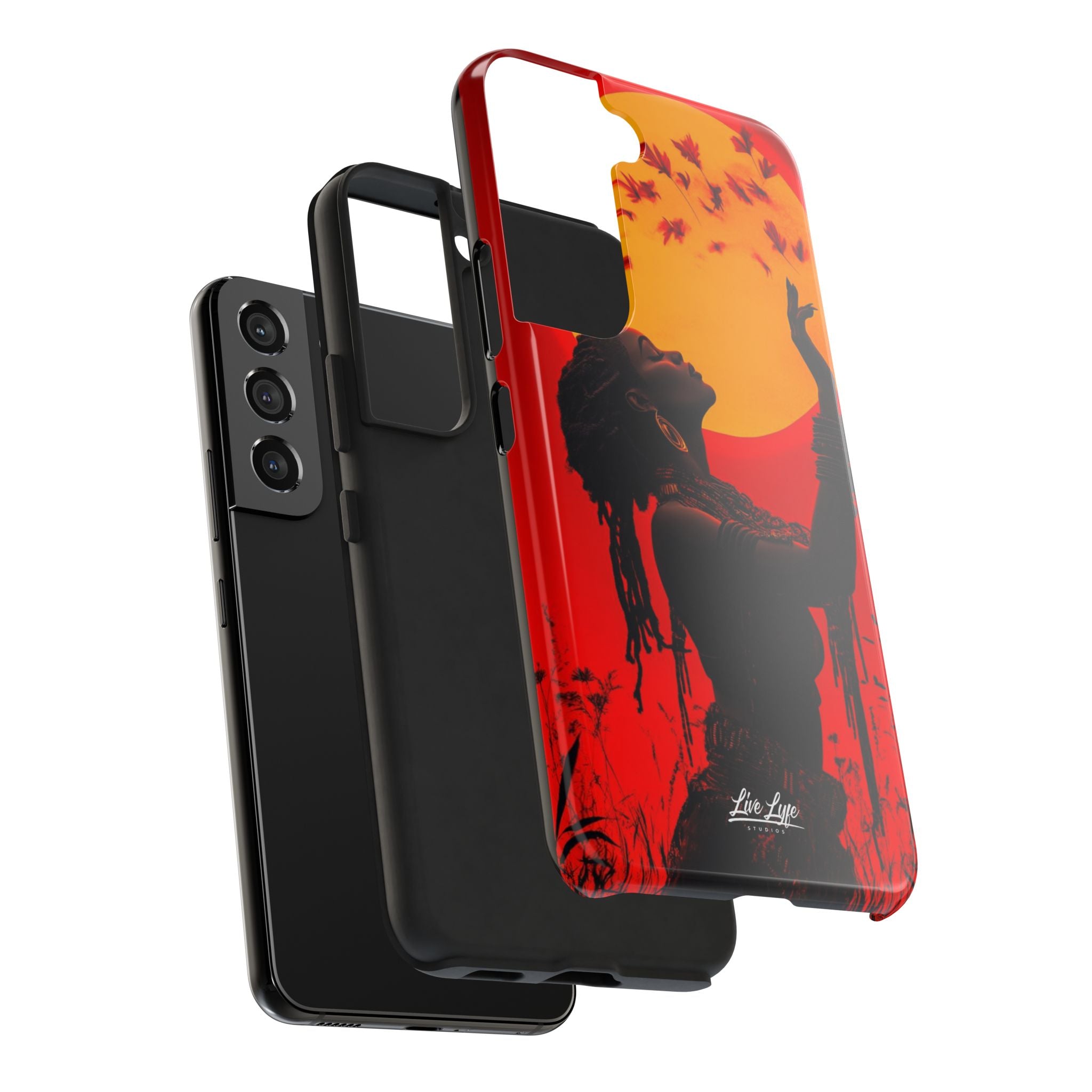 Sunset Spirit, Rasta Soul Awakening Phone Case