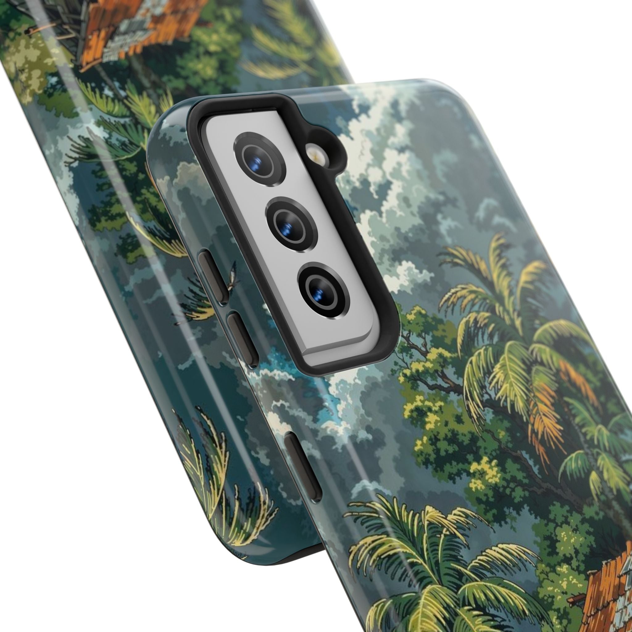Tropical Paradise Tough iPhone and Samsung Cases - Beach Vibe, Summer Gift, Durable Protection for Adventure Lovers, Coastal Decor, Phone Accessories