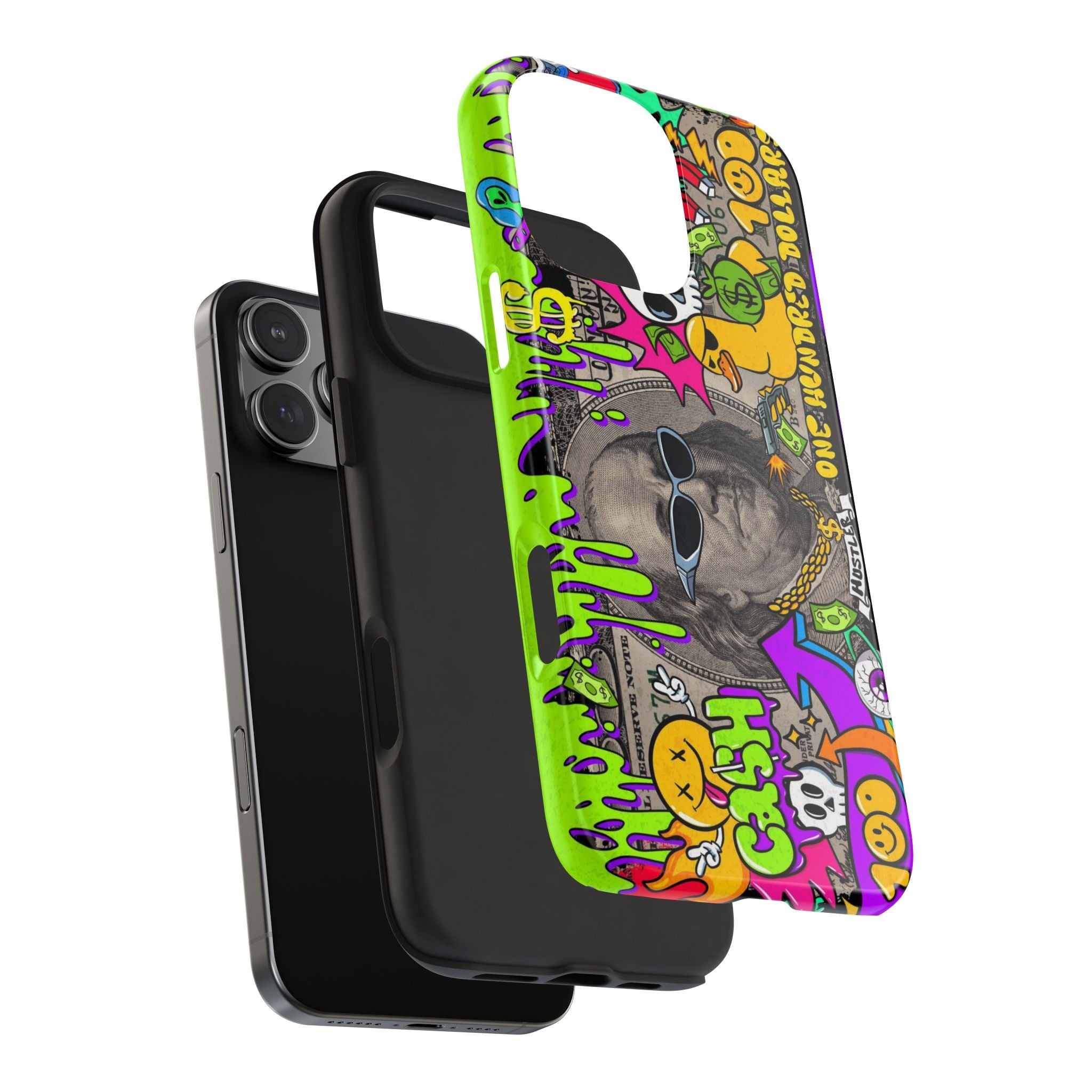 Vibrant Abstract Tough iPhone and Samsung Phone Cases - Funky, Graffiti-Style Protection, Perfect for Teens, Unique Gift, Street Art Lover, Cool Accessories
