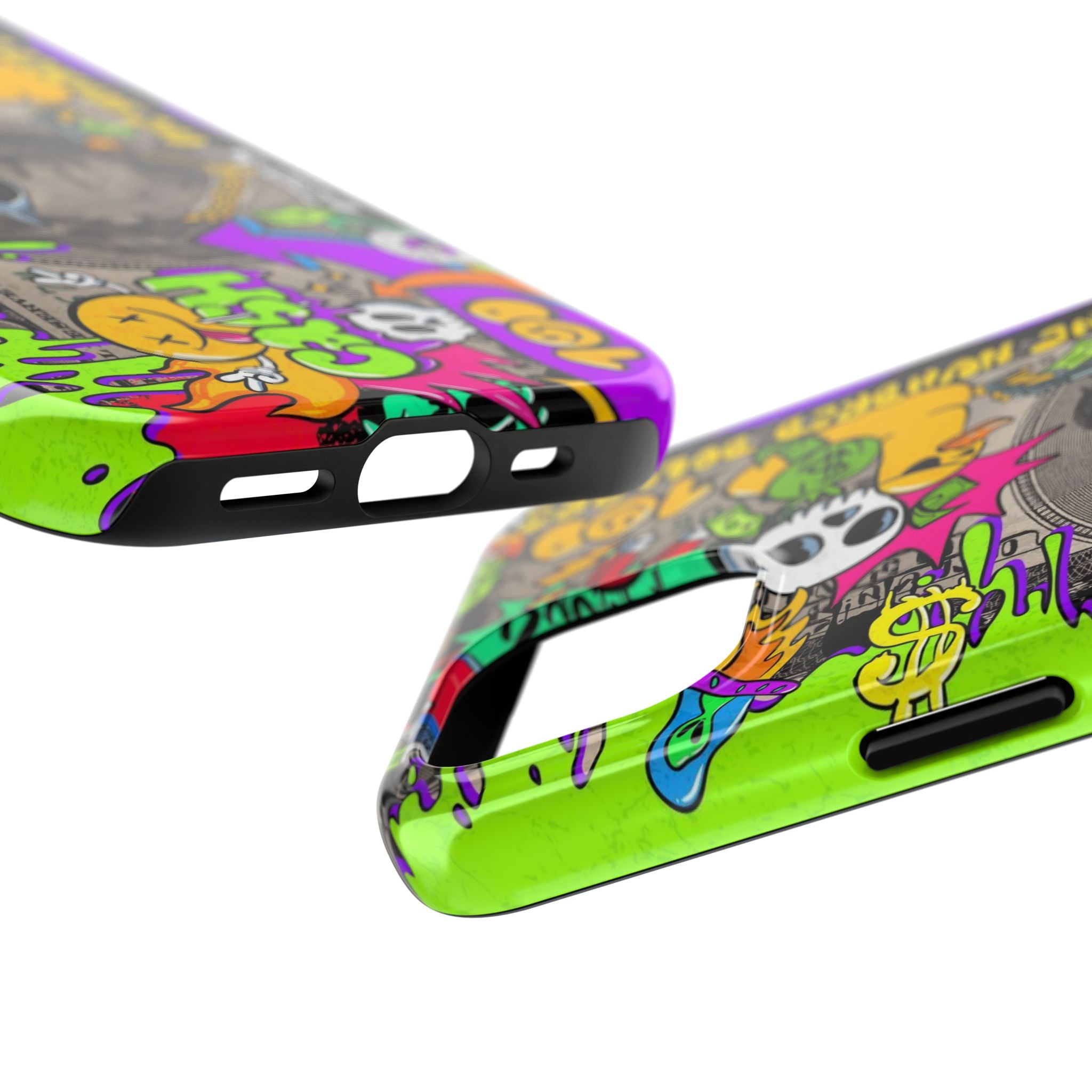 Vibrant Abstract Tough iPhone and Samsung Phone Cases - Funky, Graffiti-Style Protection, Perfect for Teens, Unique Gift, Street Art Lover, Cool Accessories