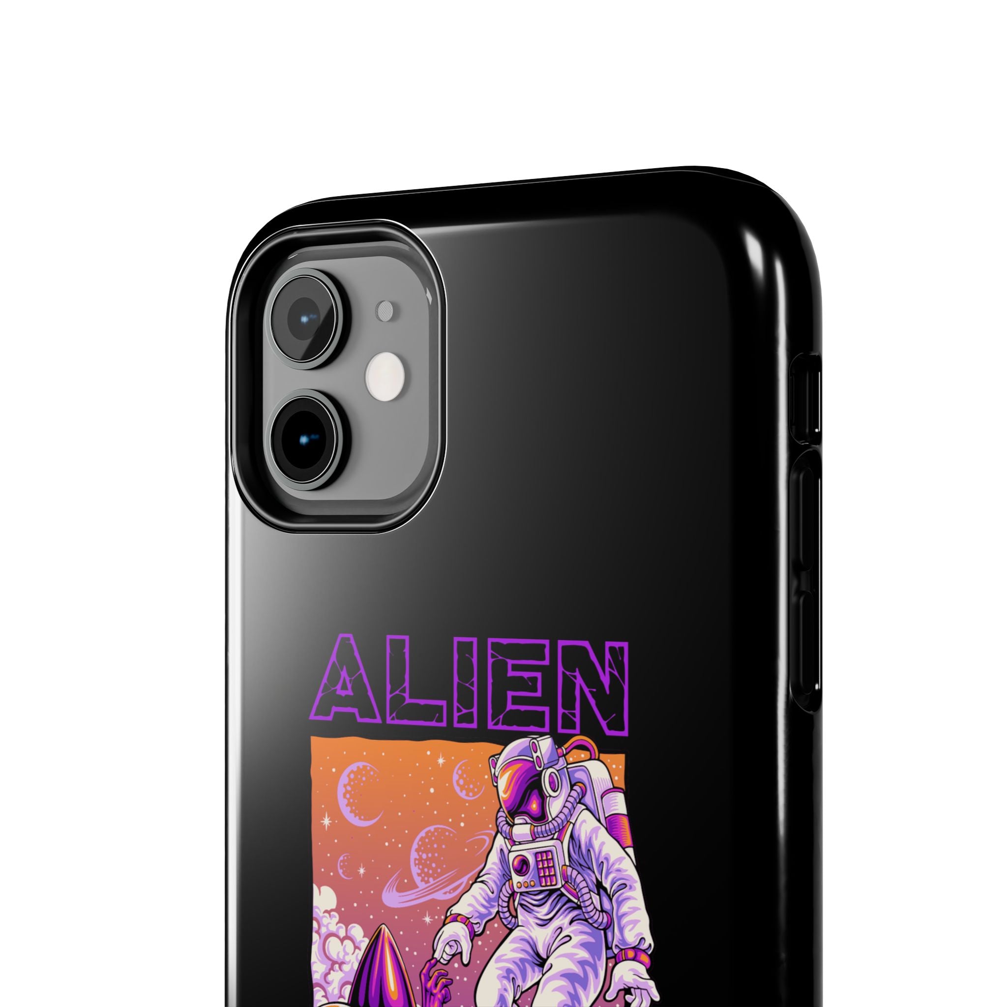 Alien Connection Phone Case – Sleek Black Cover