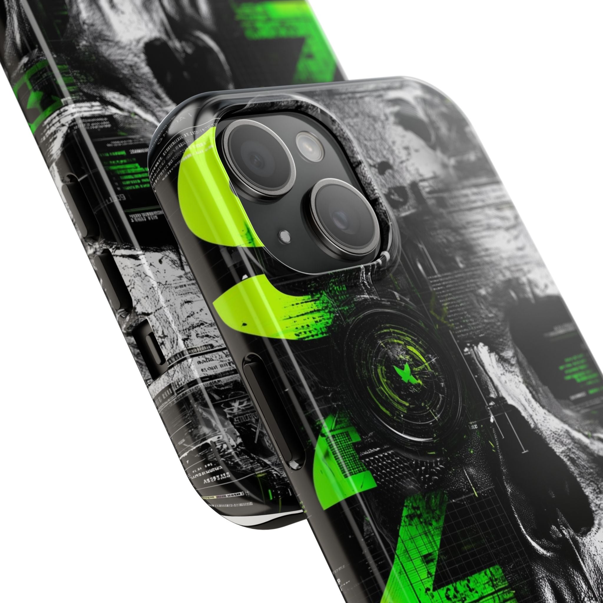 Edgy Skull iPhone Case Tough Protection for Your Device, Unique Design for Gamers, Halloween Gift, Tech Accessories, Bold Aesthetic