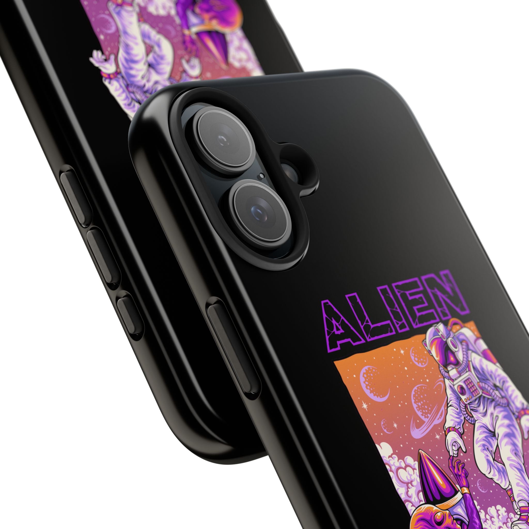 Alien Connection Phone Case – Sleek Black Cover