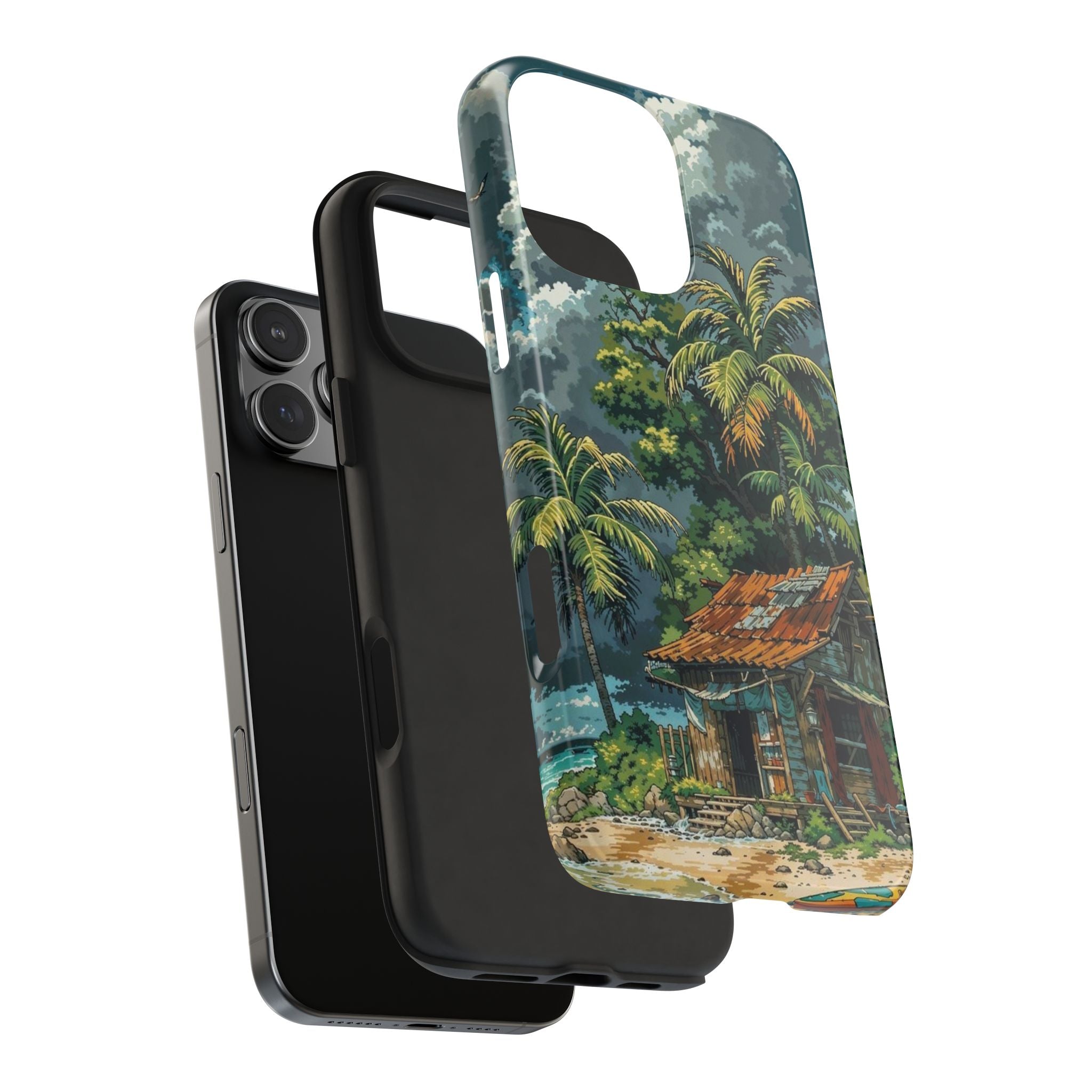 Tropical Paradise Tough iPhone and Samsung Cases - Beach Vibe, Summer Gift, Durable Protection for Adventure Lovers, Coastal Decor, Phone Accessories