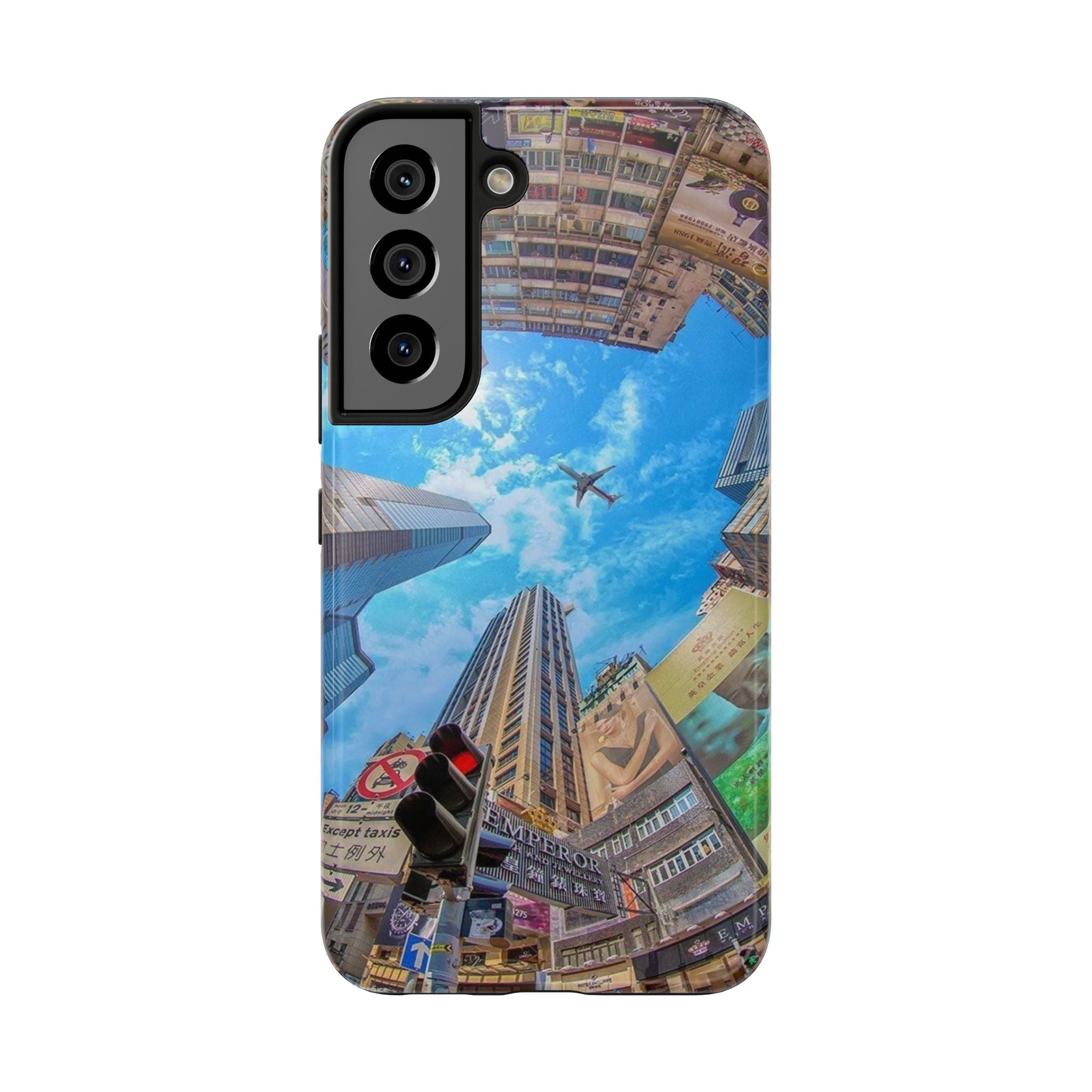 Urban Skyline Tough iPhone Case, Durable Phone Cover, Cityscape Accessory, Gift for Travelers, Urban Style Protection