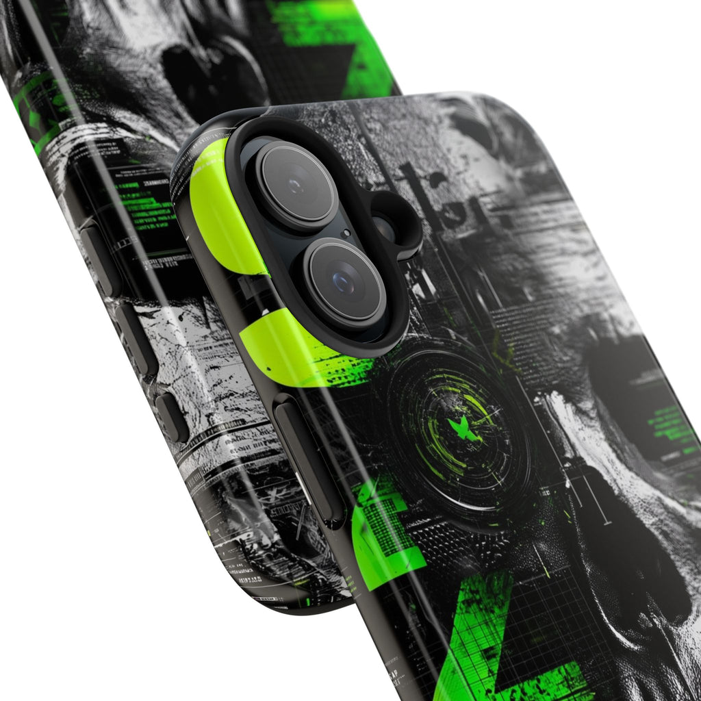 Edgy Skull iPhone Case Tough Protection for Your Device, Unique Design for Gamers, Halloween Gift, Tech Accessories, Bold Aesthetic