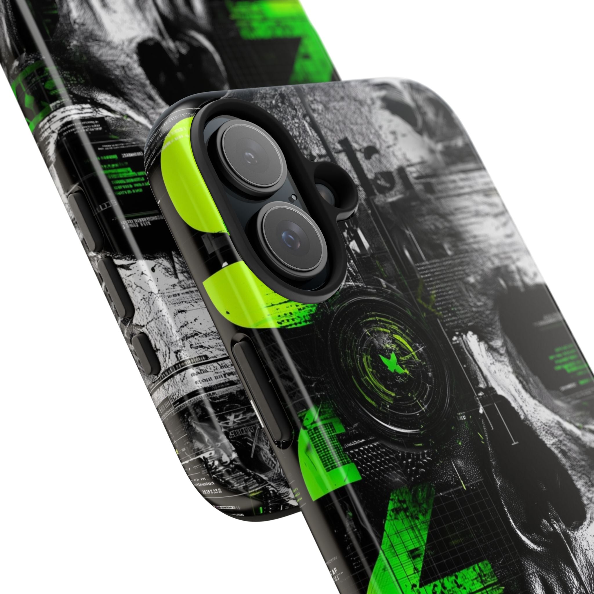 Edgy Skull iPhone Case Tough Protection for Your Device, Unique Design for Gamers, Halloween Gift, Tech Accessories, Bold Aesthetic