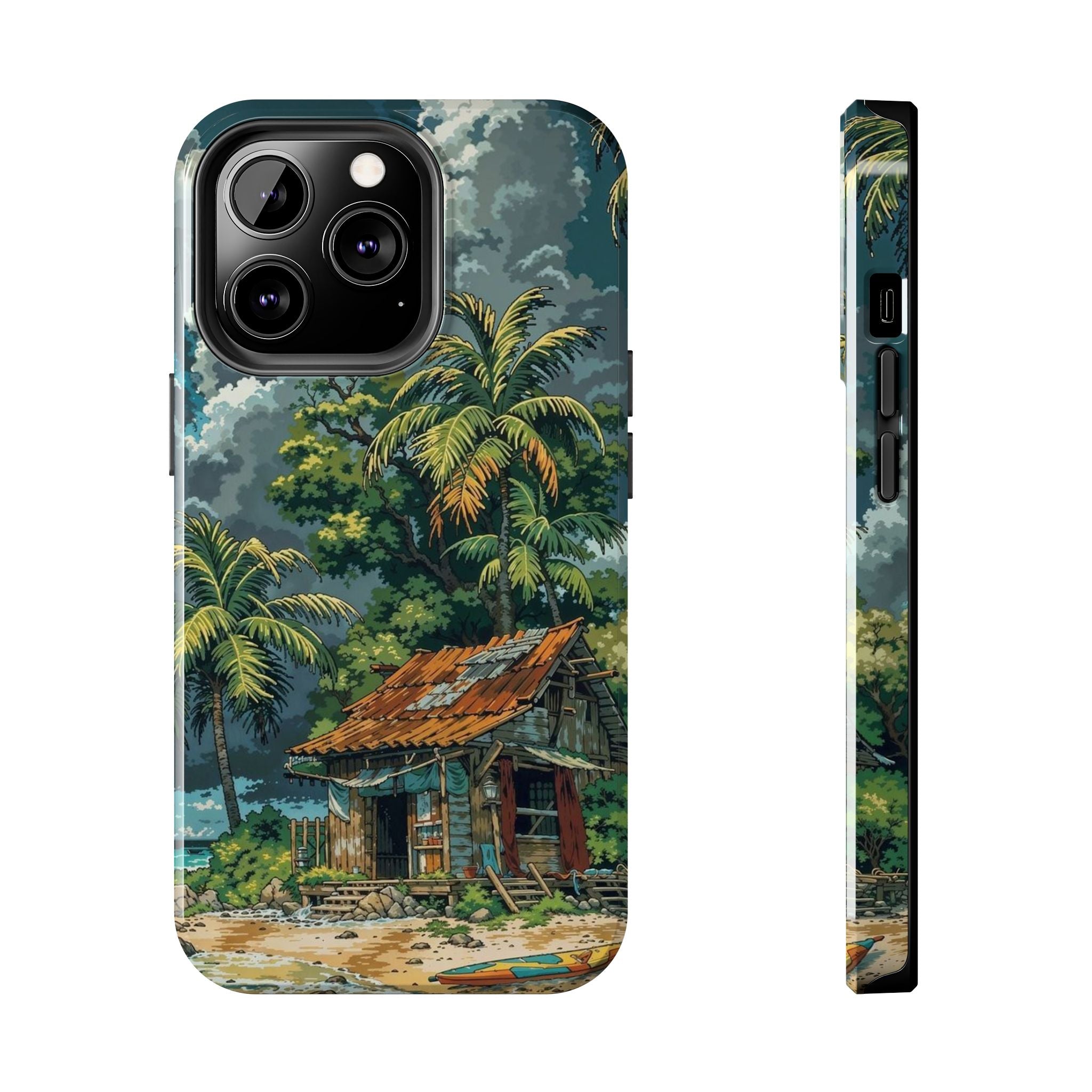 Tropical Paradise Tough iPhone and Samsung Cases - Beach Vibe, Summer Gift, Durable Protection for Adventure Lovers, Coastal Decor, Phone Accessories