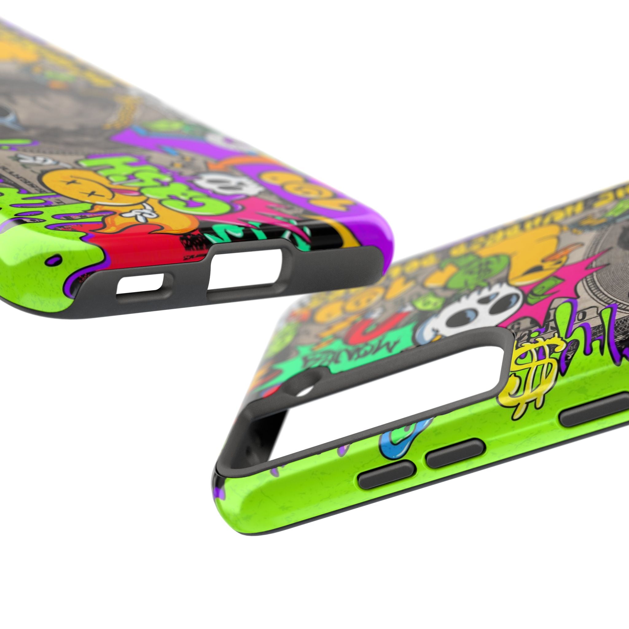 Vibrant Abstract Tough iPhone and Samsung Phone Cases - Funky, Graffiti-Style Protection, Perfect for Teens, Unique Gift, Street Art Lover, Cool Accessories
