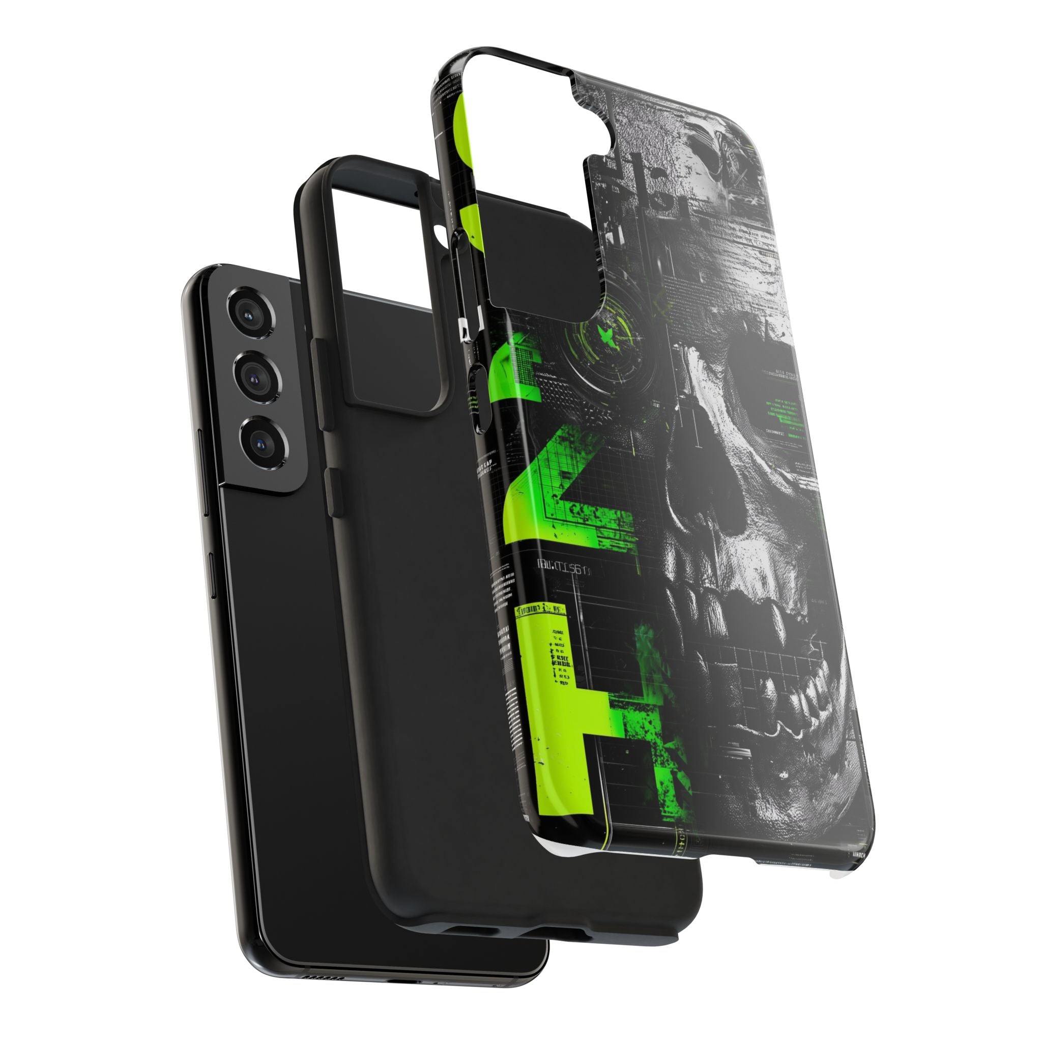 Edgy Skull iPhone Case Tough Protection for Your Device, Unique Design for Gamers, Halloween Gift, Tech Accessories, Bold Aesthetic
