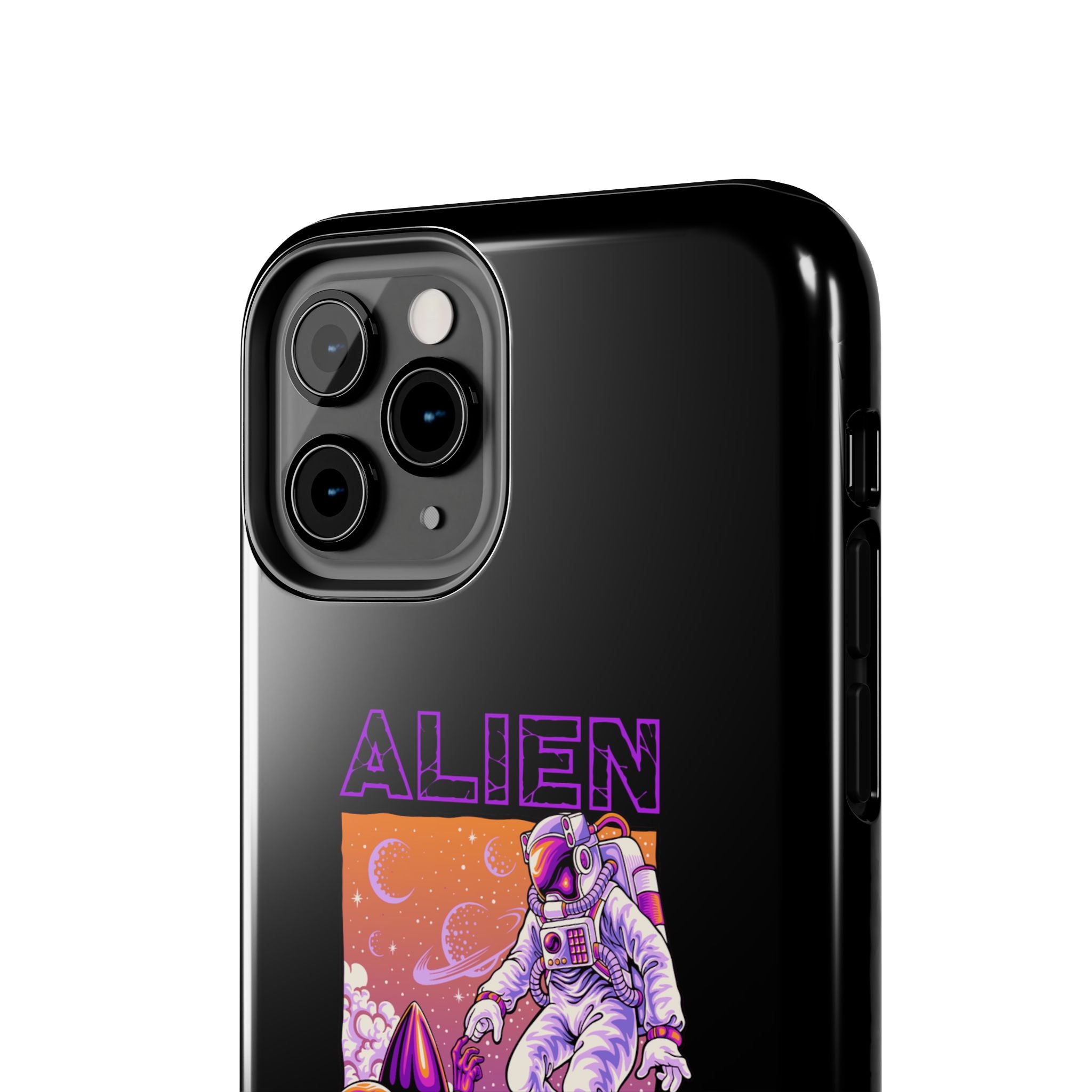Alien Connection Phone Case – Sleek Black Cover