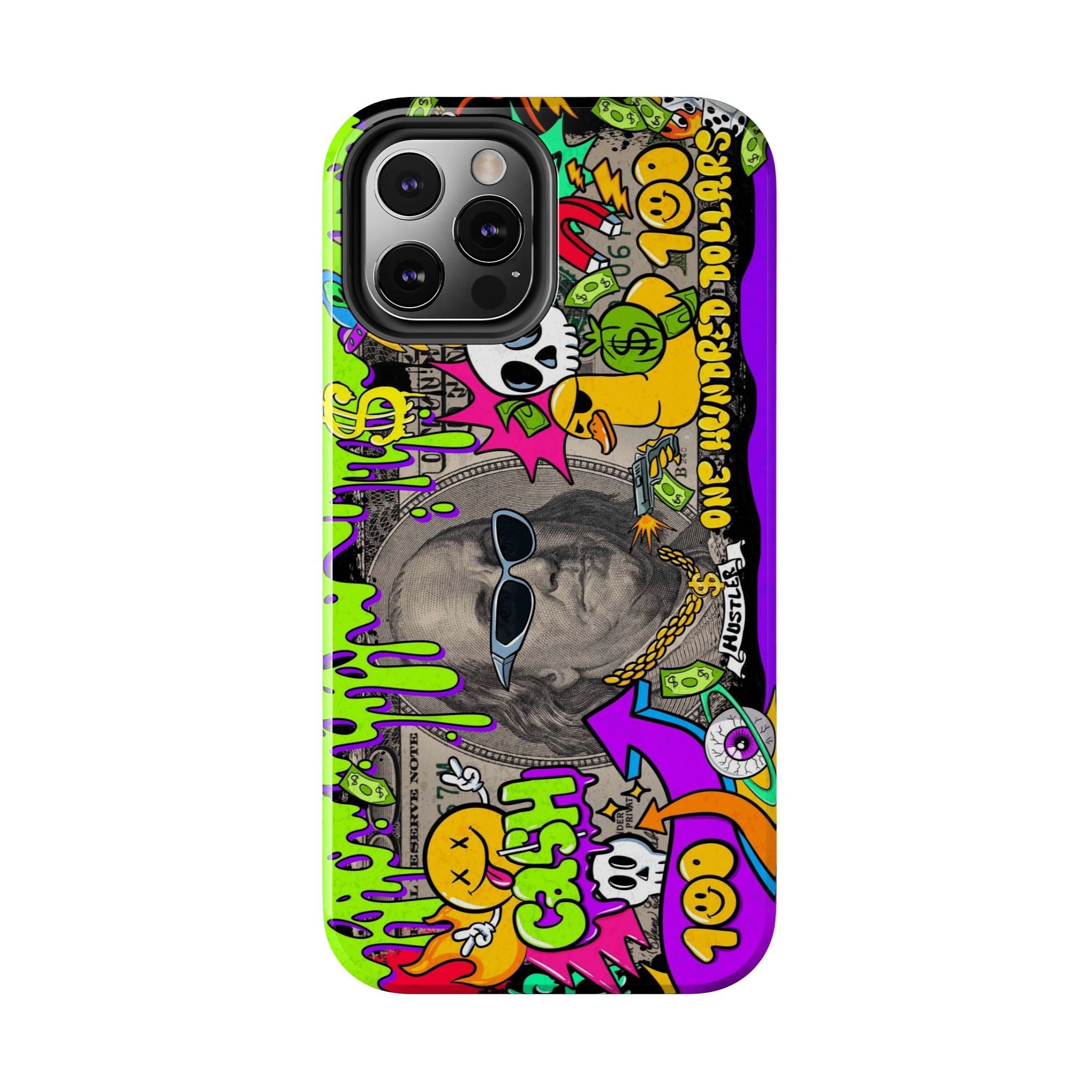 Vibrant Abstract Tough iPhone and Samsung Phone Cases - Funky, Graffiti-Style Protection, Perfect for Teens, Unique Gift, Street Art Lover, Cool Accessories
