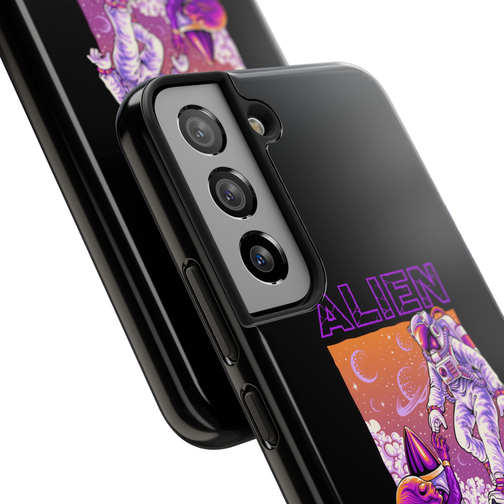 Alien Connection Phone Case – Sleek Black Cover