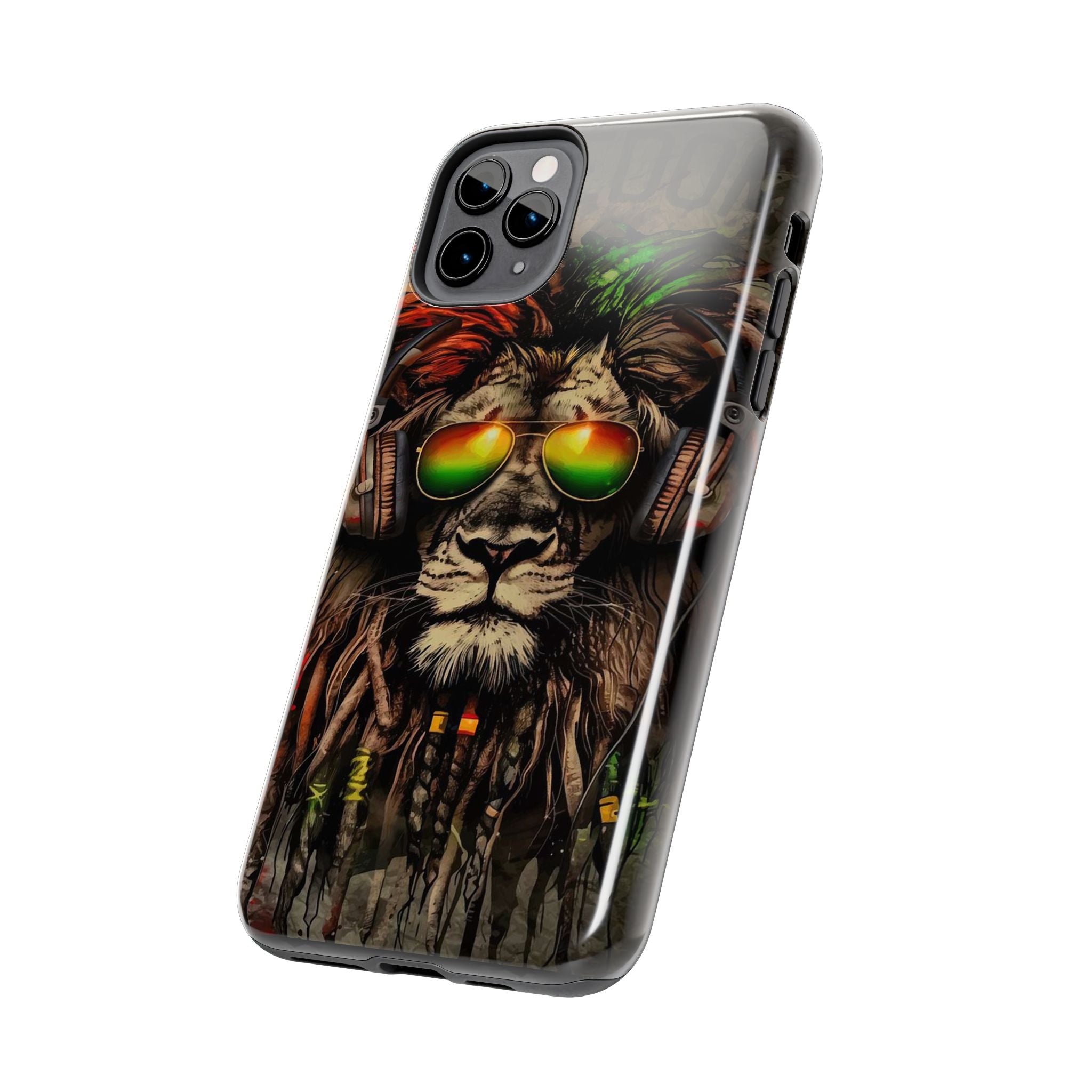 Reggae Lion Iphone Phone Case - Tough Phone Cases for Music Lovers, Gift for Rasta Fans, Vibrant Phone Cover, Unique Phone Accessories, [...]