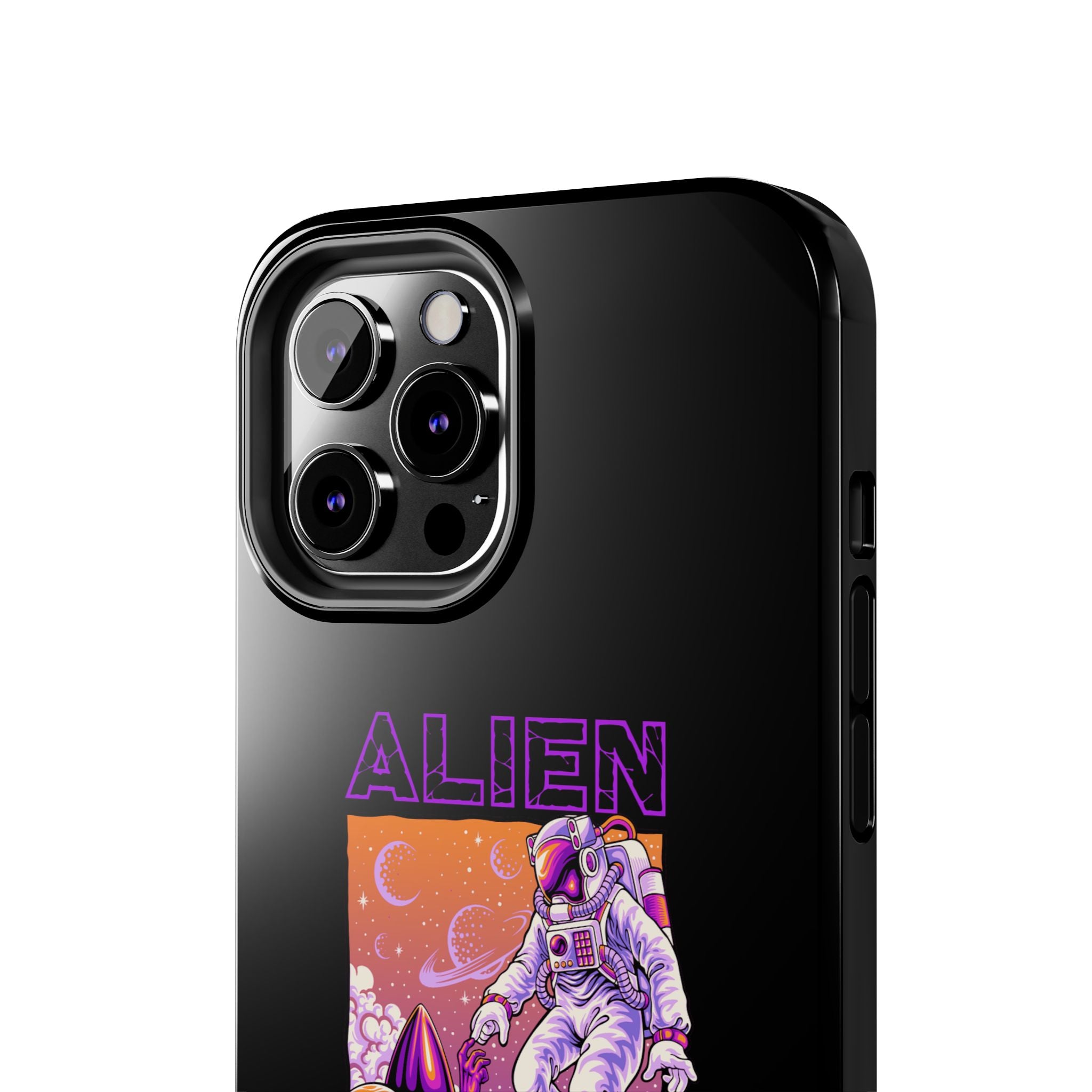 Alien Connection Phone Case – Sleek Black Cover
