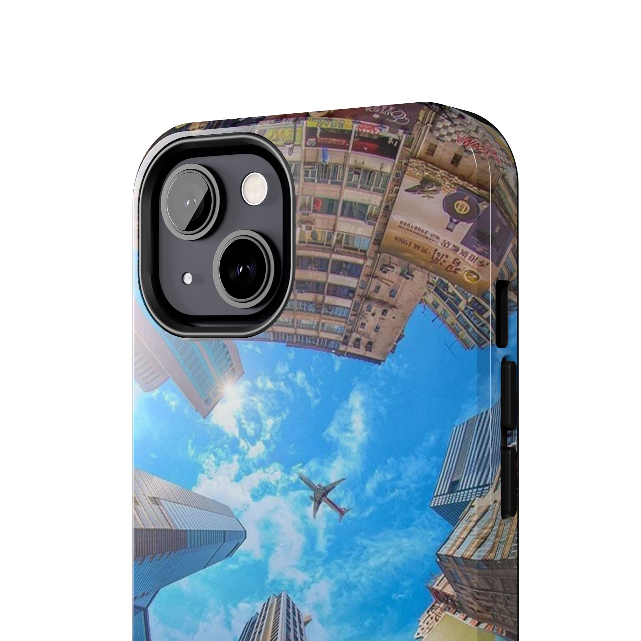 Urban Skyline Tough iPhone Case, Durable Phone Cover, Cityscape Accessory, Gift for Travelers, Urban Style Protection