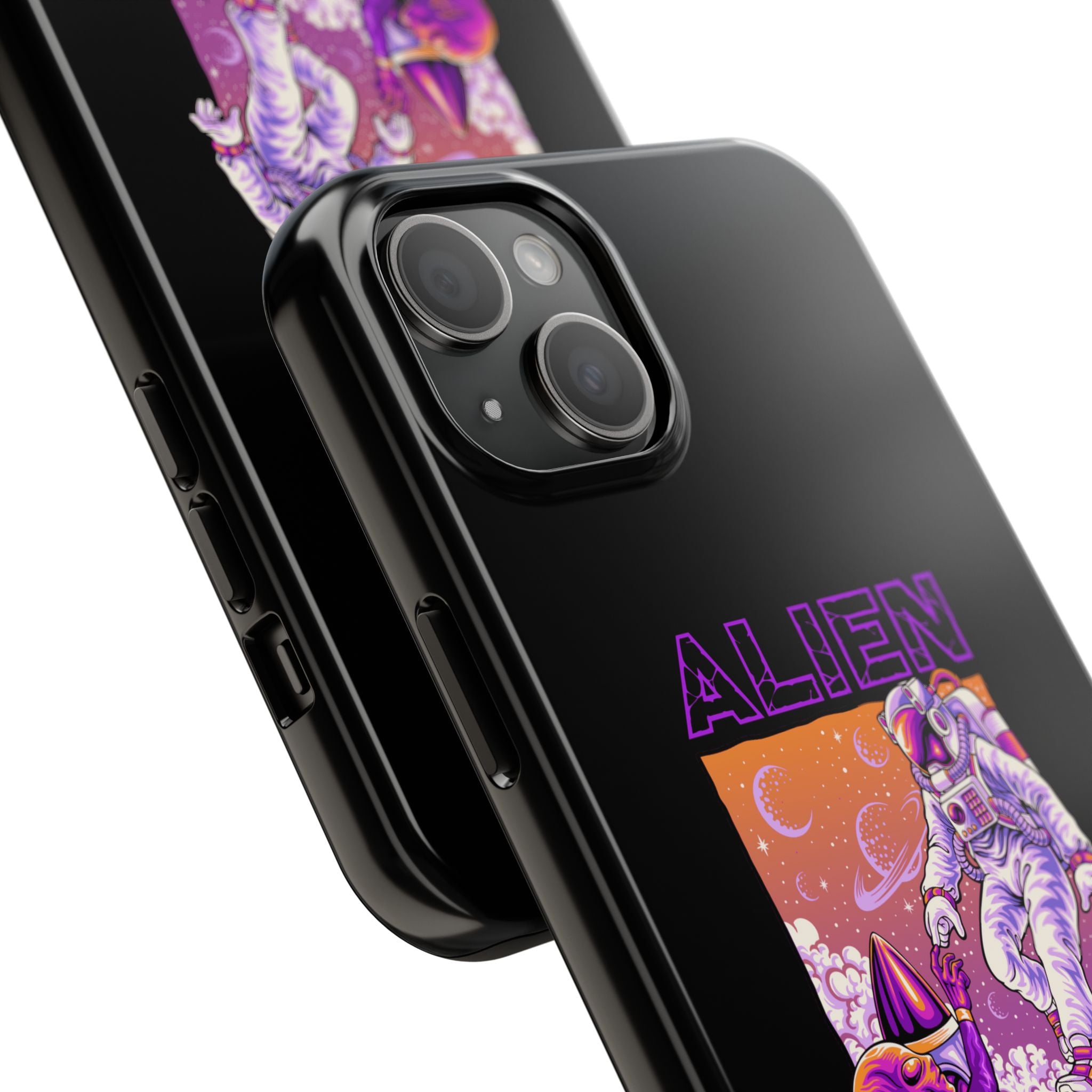 Alien Connection Phone Case – Sleek Black Cover