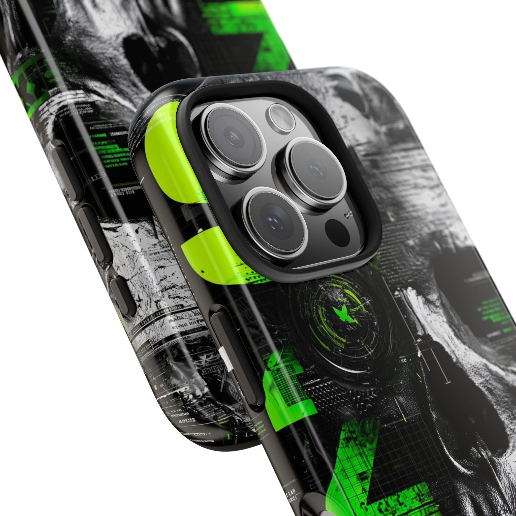 Edgy Skull iPhone Case Tough Protection for Your Device, Unique Design for Gamers, Halloween Gift, Tech Accessories, Bold Aesthetic