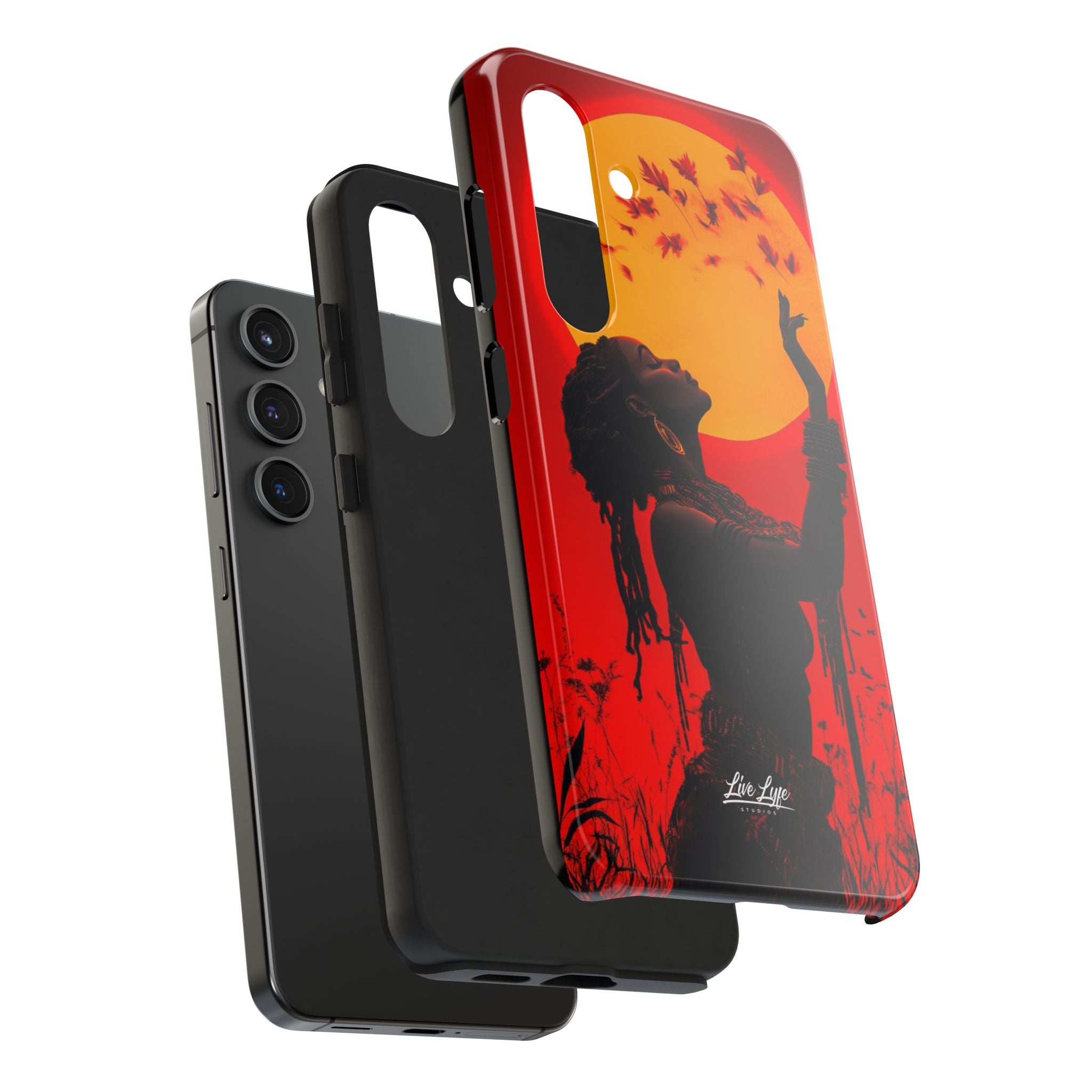 Sunset Spirit, Rasta Soul Awakening Phone Case