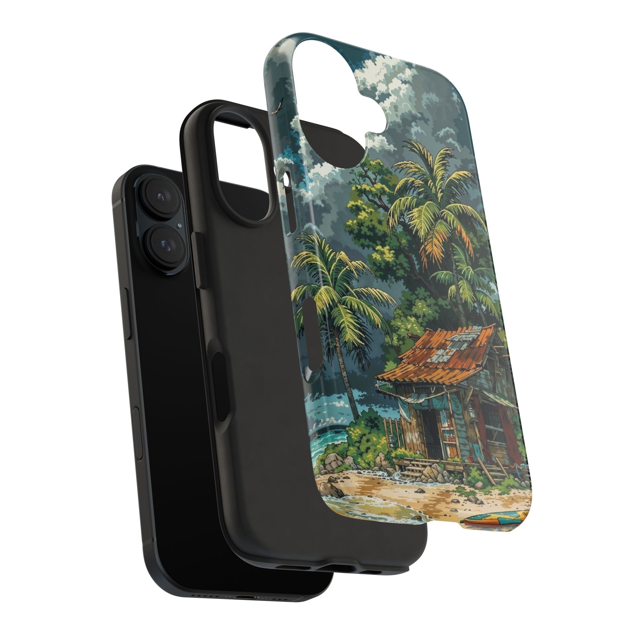 Tropical Paradise Tough iPhone and Samsung Cases - Beach Vibe, Summer Gift, Durable Protection for Adventure Lovers, Coastal Decor, Phone Accessories