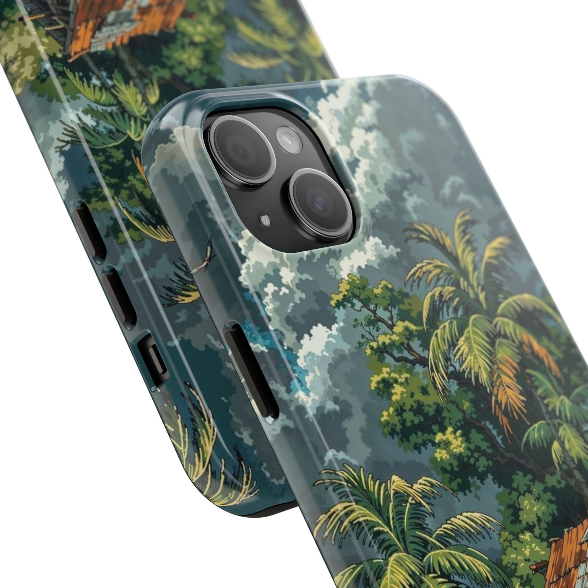 Tropical Paradise Tough iPhone and Samsung Cases - Beach Vibe, Summer Gift, Durable Protection for Adventure Lovers, Coastal Decor, Phone Accessories