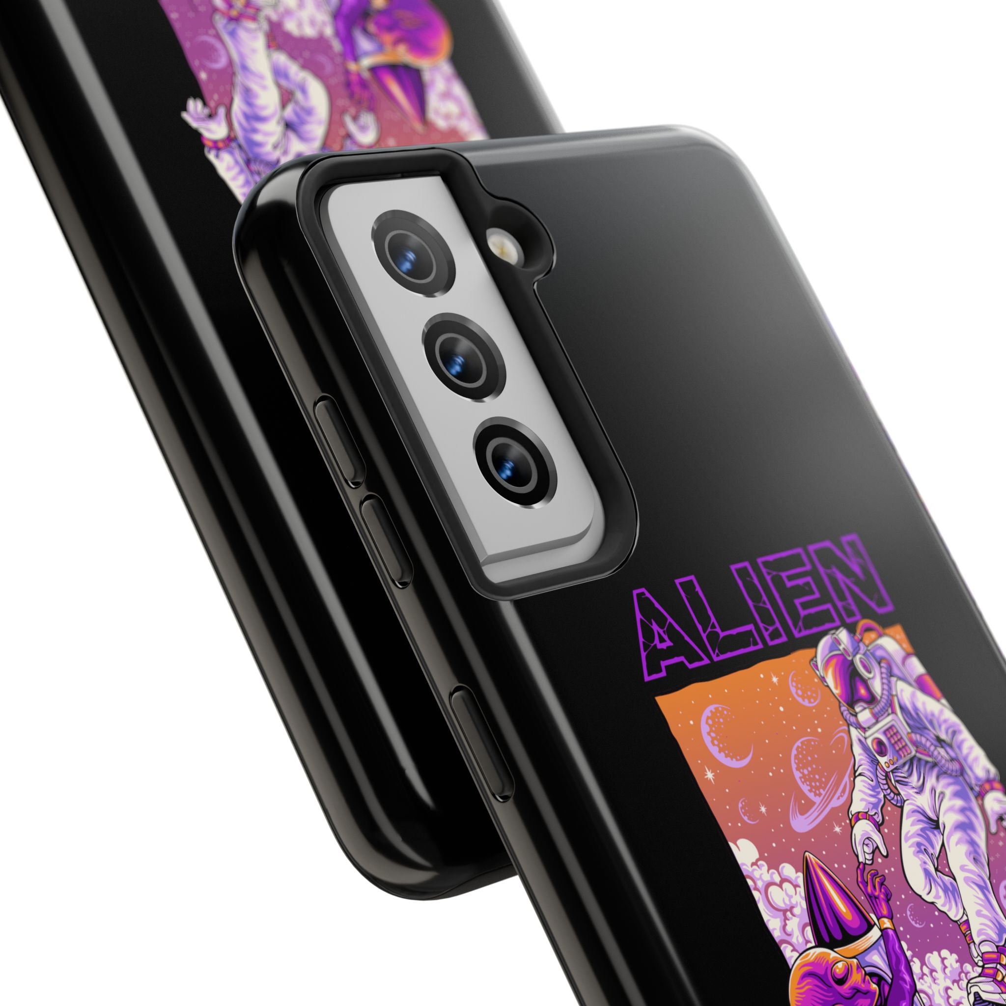 Alien Connection Phone Case – Sleek Black Cover