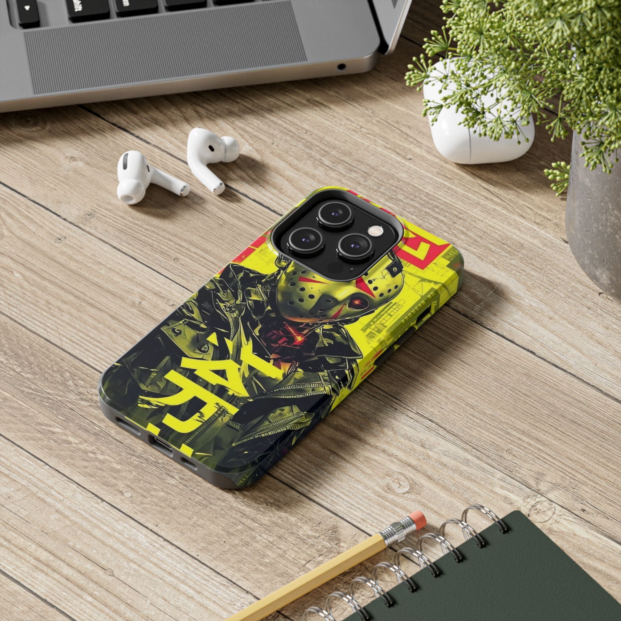 Cyberpunk Tough Phone Case - Unique Tech Accessory for Gamers, Gift for Birthdays, Holidays, Phone Protection, Stylish Design