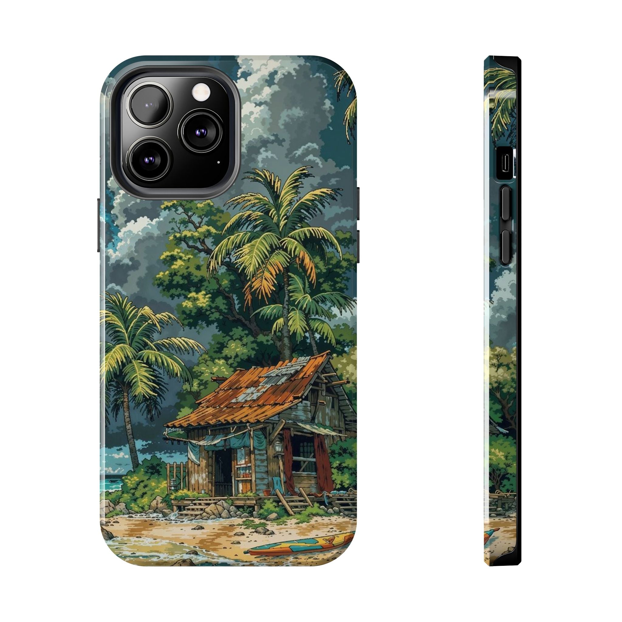 Tropical Paradise Tough iPhone and Samsung Cases - Beach Vibe, Summer Gift, Durable Protection for Adventure Lovers, Coastal Decor, Phone Accessories
