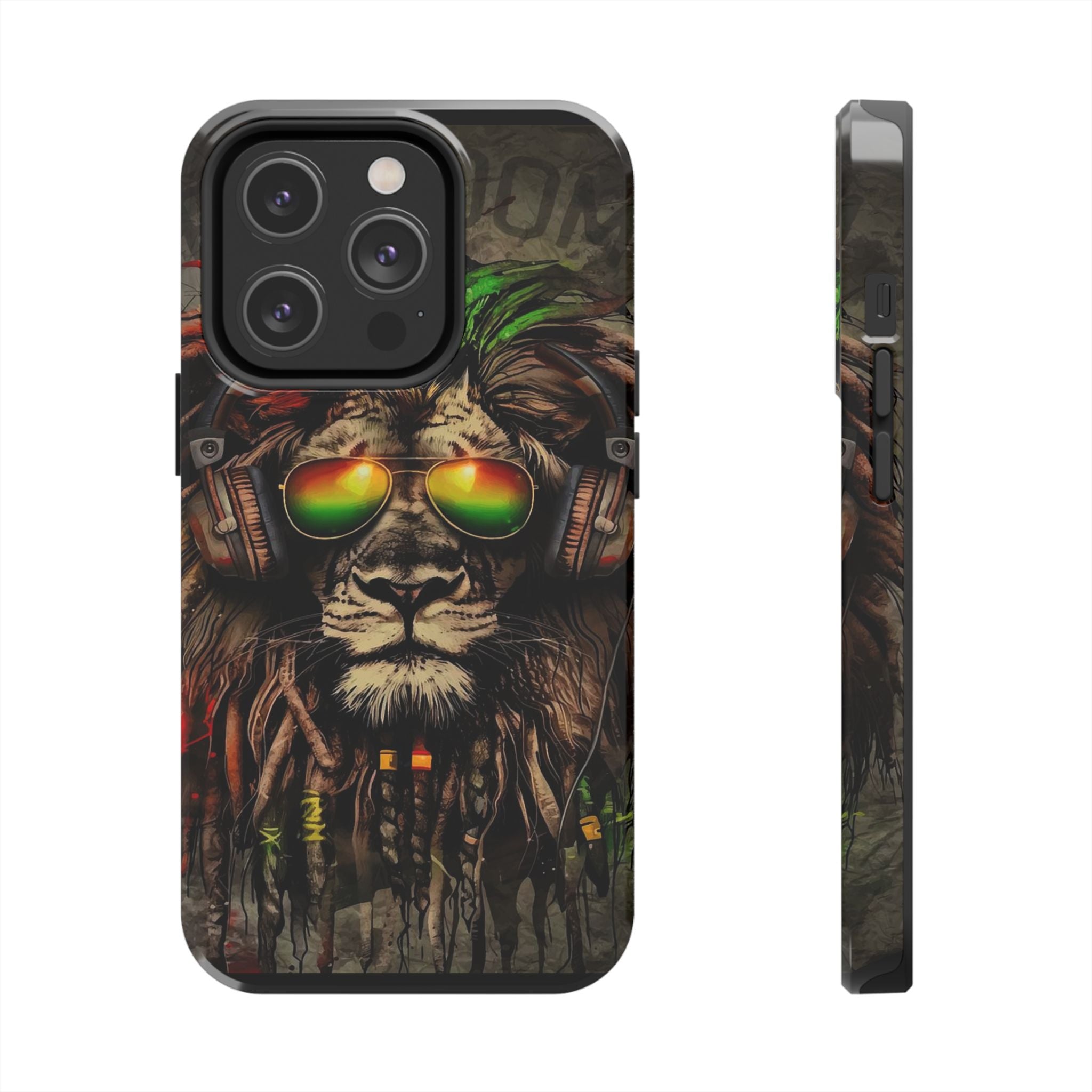 Reggae Lion Iphone Phone Case - Tough Phone Cases for Music Lovers, Gift for Rasta Fans, Vibrant Phone Cover, Unique Phone Accessories, [...]