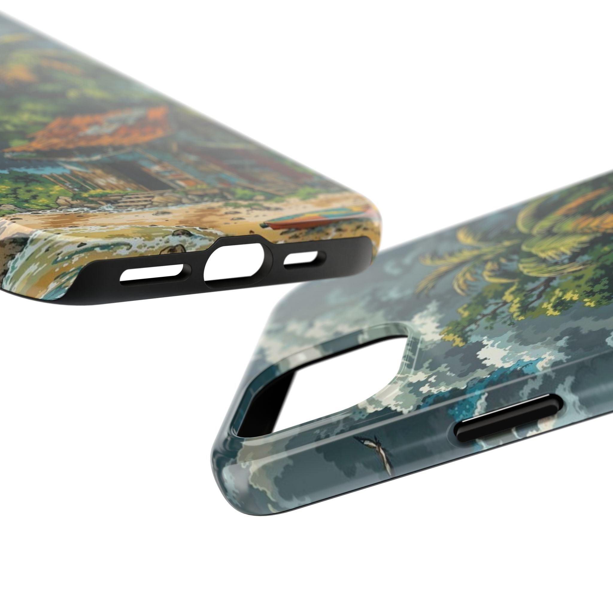Tropical Paradise Tough iPhone and Samsung Cases - Beach Vibe, Summer Gift, Durable Protection for Adventure Lovers, Coastal Decor, Phone Accessories