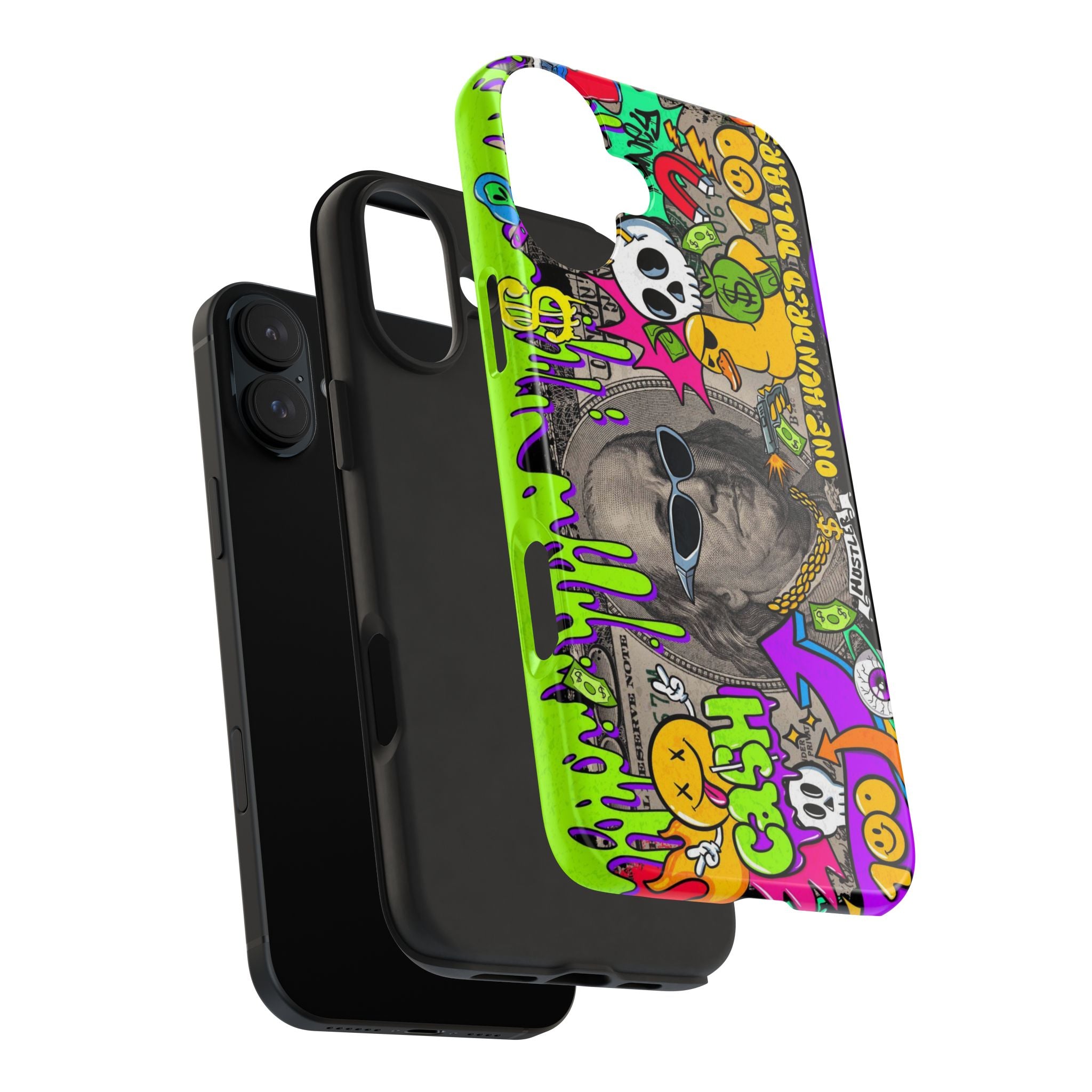 Vibrant Abstract Tough iPhone and Samsung Phone Cases - Funky, Graffiti-Style Protection, Perfect for Teens, Unique Gift, Street Art Lover, Cool Accessories