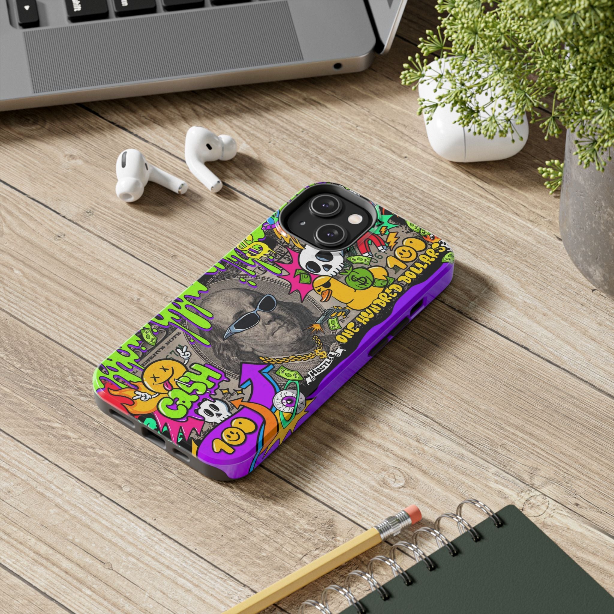 Vibrant Abstract Tough iPhone and Samsung Phone Cases - Funky, Graffiti-Style Protection, Perfect for Teens, Unique Gift, Street Art Lover, Cool Accessories