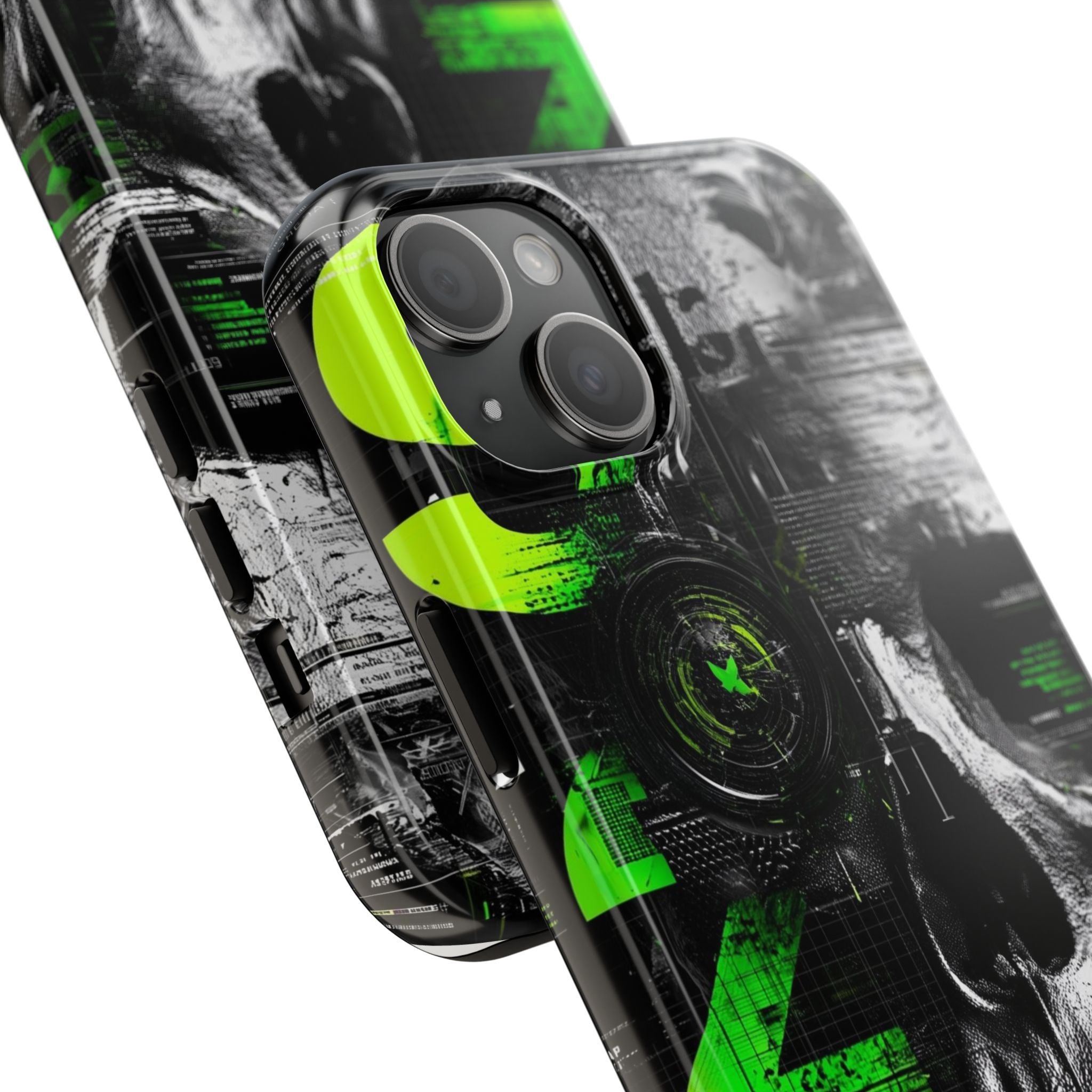 Edgy Skull iPhone Case Tough Protection for Your Device, Unique Design for Gamers, Halloween Gift, Tech Accessories, Bold Aesthetic