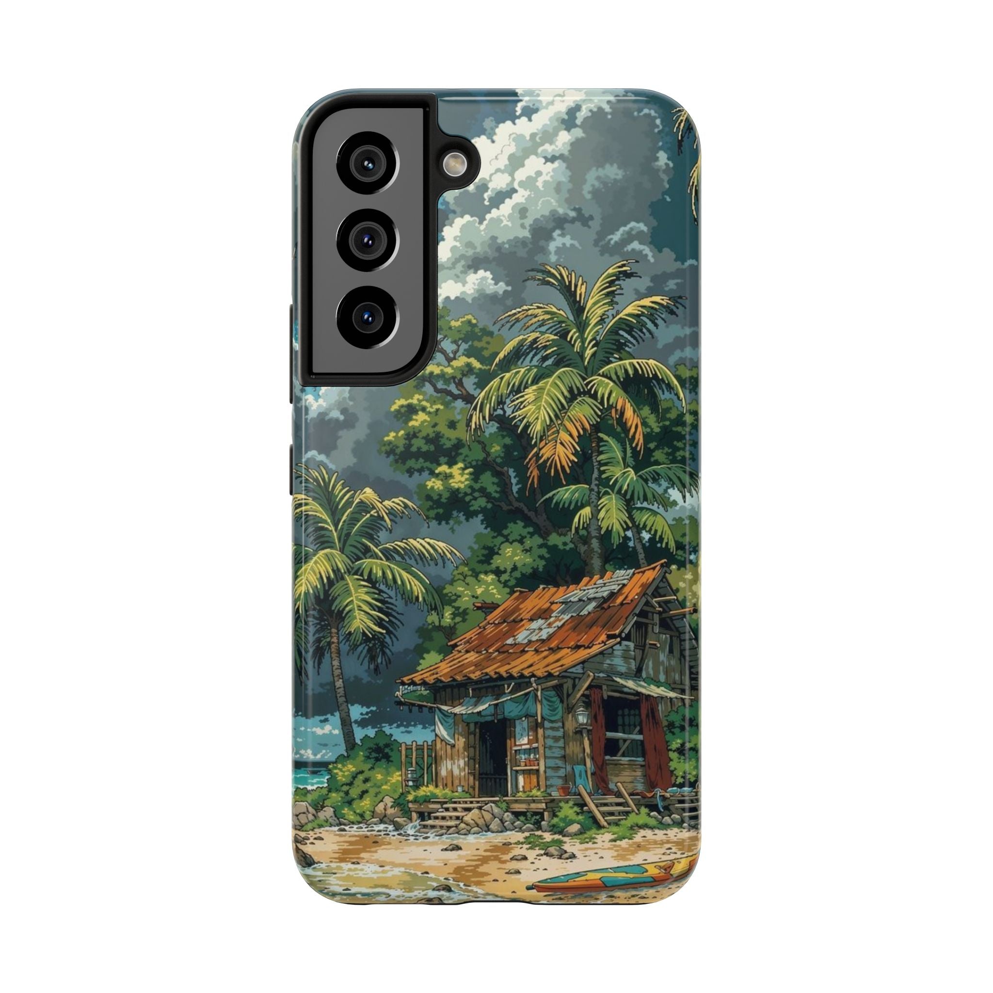 Tropical Paradise Tough iPhone and Samsung Cases - Beach Vibe, Summer Gift, Durable Protection for Adventure Lovers, Coastal Decor, Phone Accessories