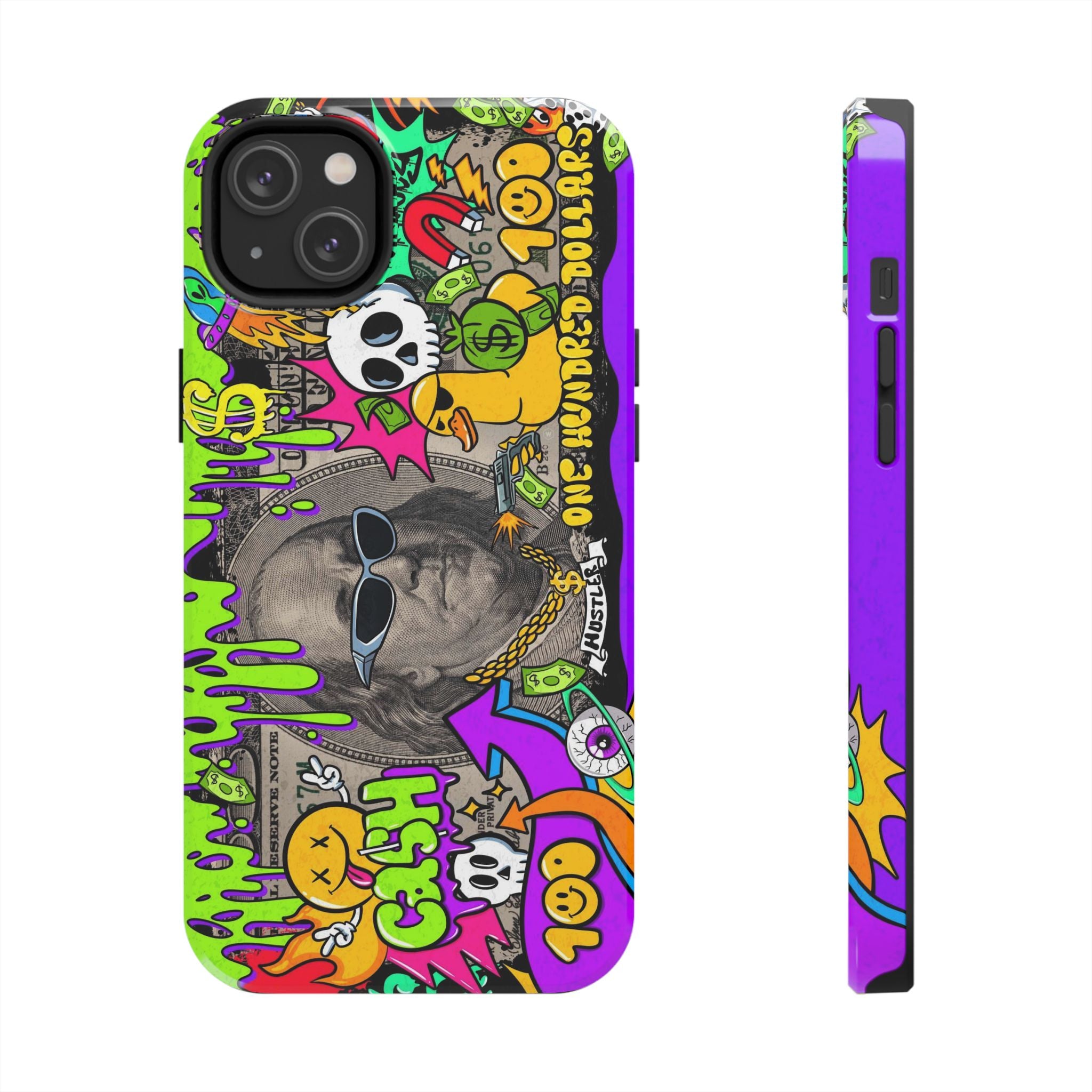 Vibrant Abstract Tough iPhone and Samsung Phone Cases - Funky, Graffiti-Style Protection, Perfect for Teens, Unique Gift, Street Art Lover, Cool Accessories