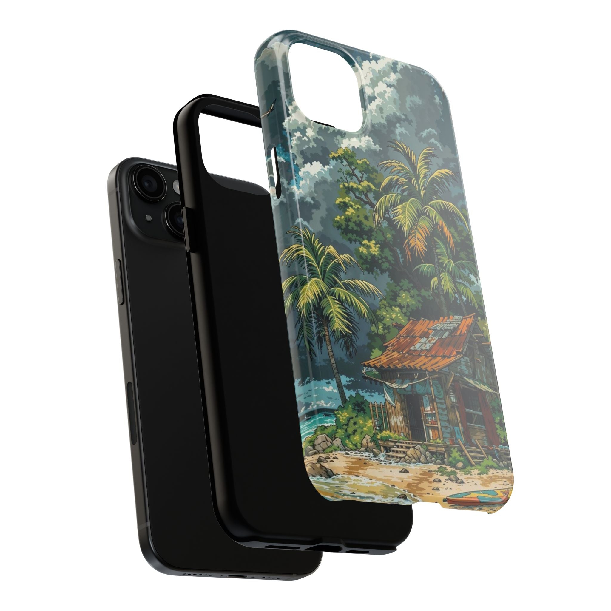 Tropical Paradise Tough iPhone and Samsung Cases - Beach Vibe, Summer Gift, Durable Protection for Adventure Lovers, Coastal Decor, Phone Accessories