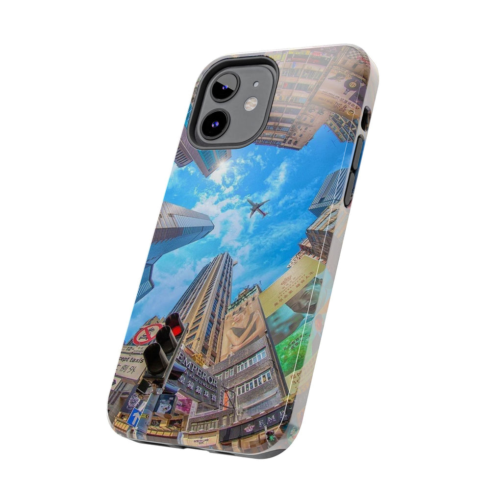Urban Skyline Tough iPhone Case, Durable Phone Cover, Cityscape Accessory, Gift for Travelers, Urban Style Protection