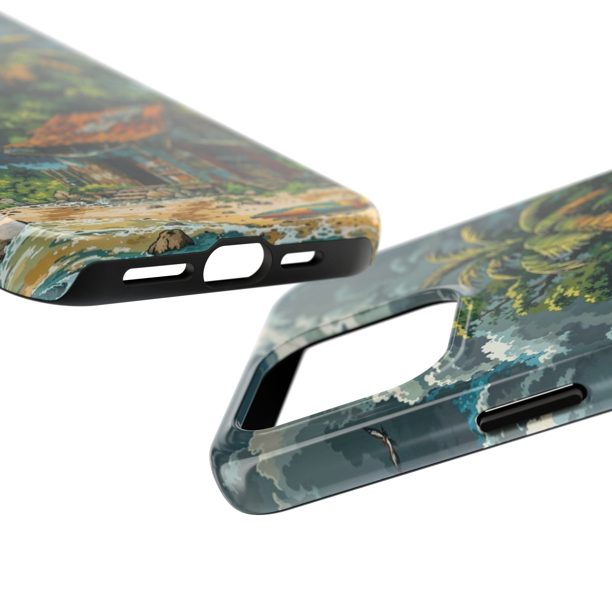 Tropical Paradise Tough iPhone and Samsung Cases - Beach Vibe, Summer Gift, Durable Protection for Adventure Lovers, Coastal Decor, Phone Accessories