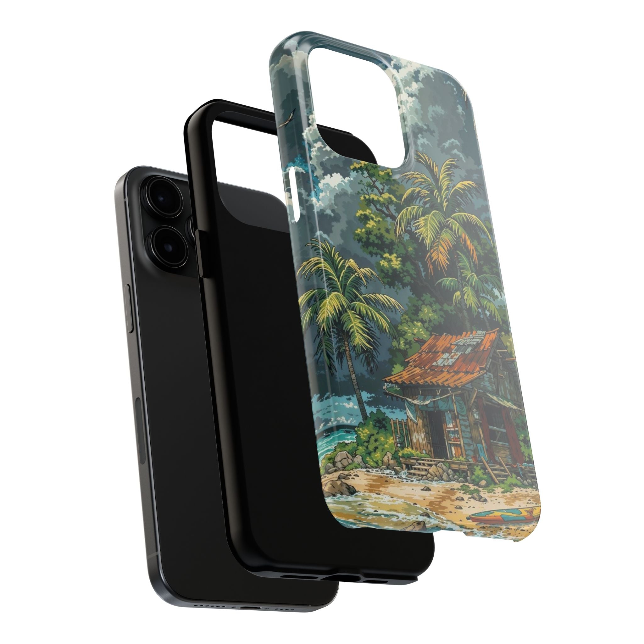 Tropical Paradise Tough iPhone and Samsung Cases - Beach Vibe, Summer Gift, Durable Protection for Adventure Lovers, Coastal Decor, Phone Accessories