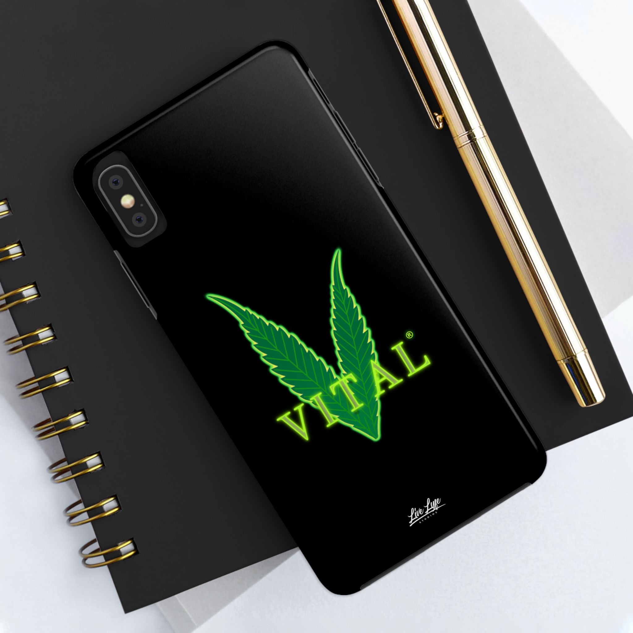 Vital Lyfe Phone Case – Sleek Black Cover