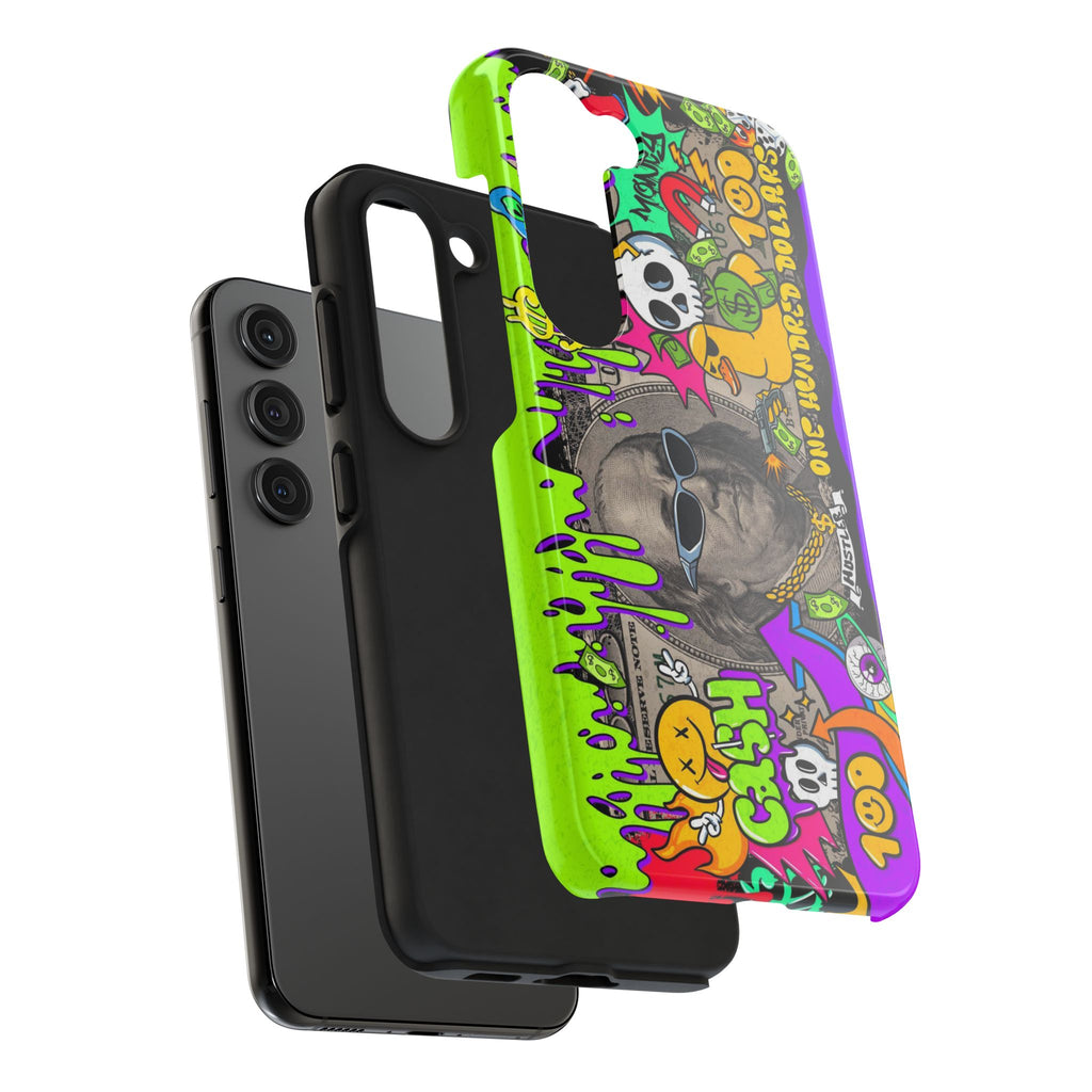 Vibrant Abstract Tough iPhone and Samsung Phone Cases - Funky, Graffiti-Style Protection, Perfect for Teens, Unique Gift, Street Art Lover, Cool Accessories