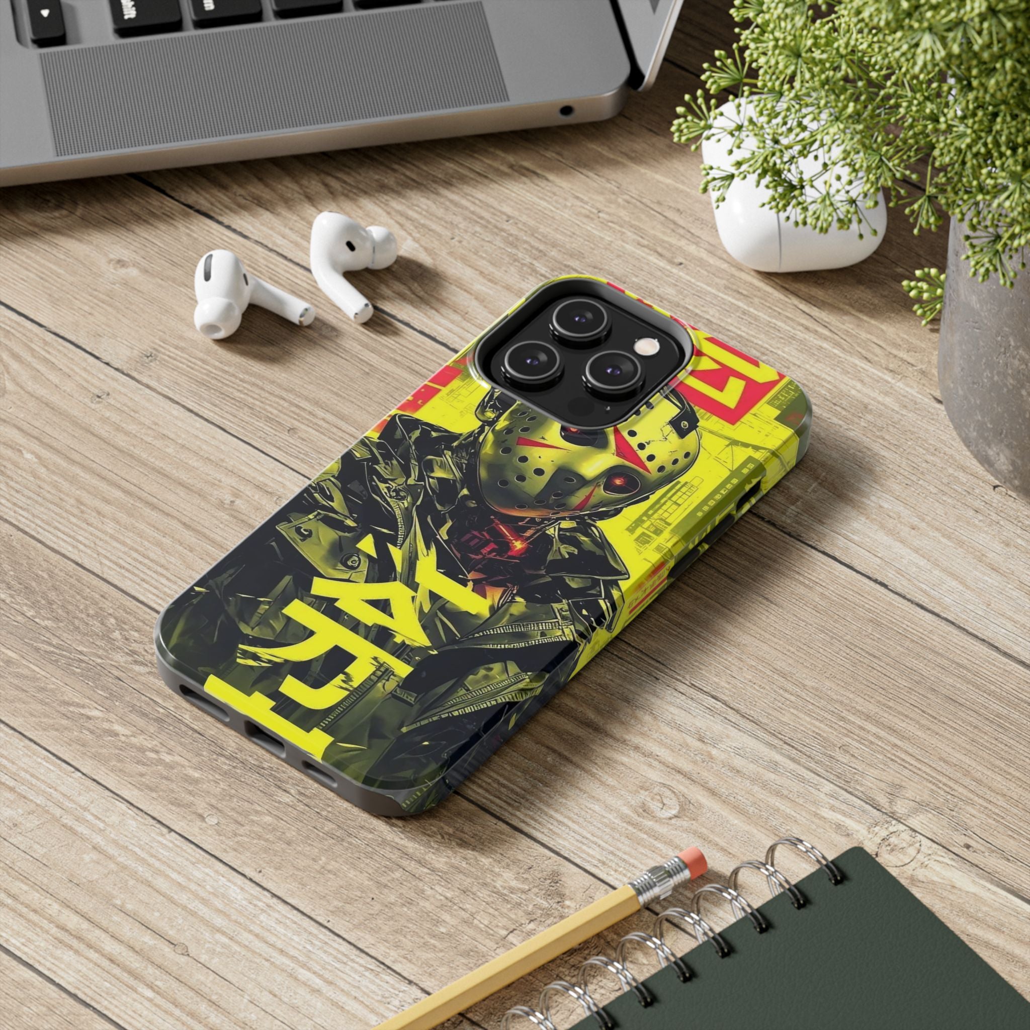 Cyberpunk Tough Phone Case - Unique Tech Accessory for Gamers, Gift for Birthdays, Holidays, Phone Protection, Stylish Design