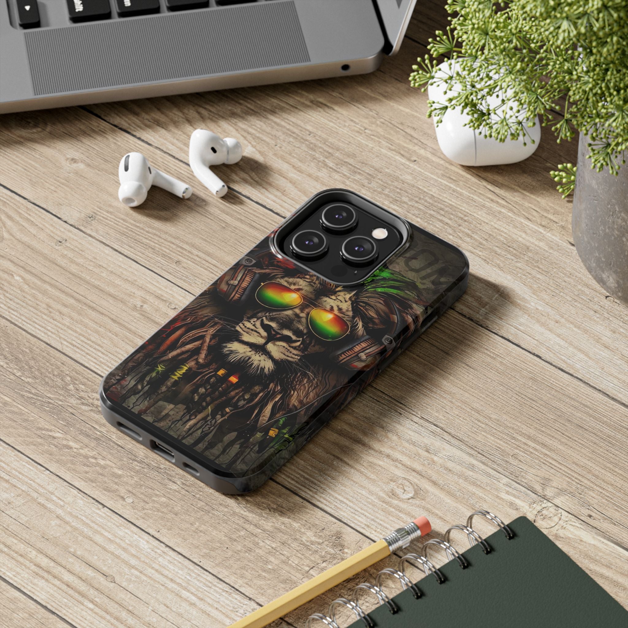 Reggae Lion Iphone Phone Case - Tough Phone Cases for Music Lovers, Gift for Rasta Fans, Vibrant Phone Cover, Unique Phone Accessories, [...]