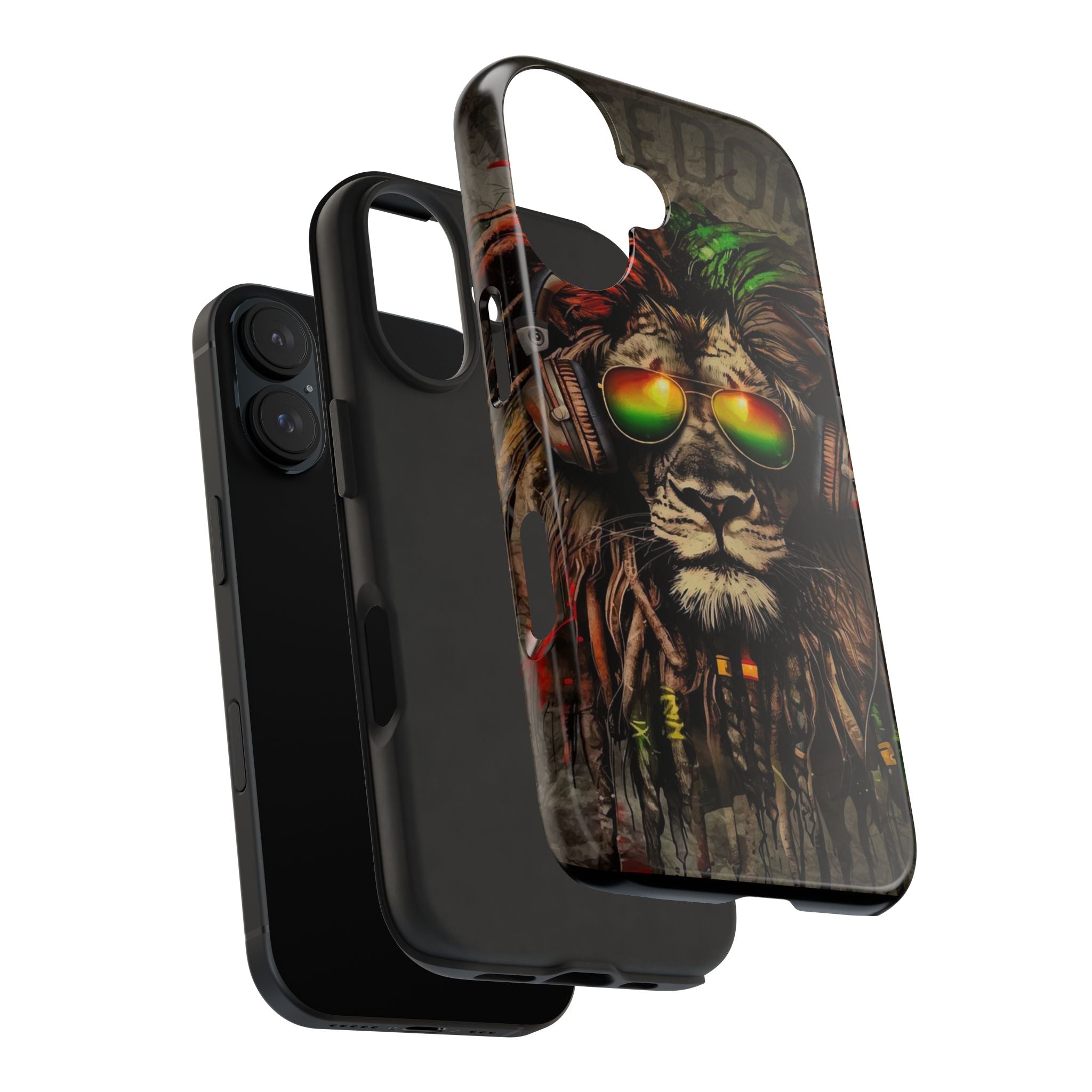 Reggae Lion Iphone Phone Case - Tough Phone Cases for Music Lovers, Gift for Rasta Fans, Vibrant Phone Cover, Unique Phone Accessories, [...]