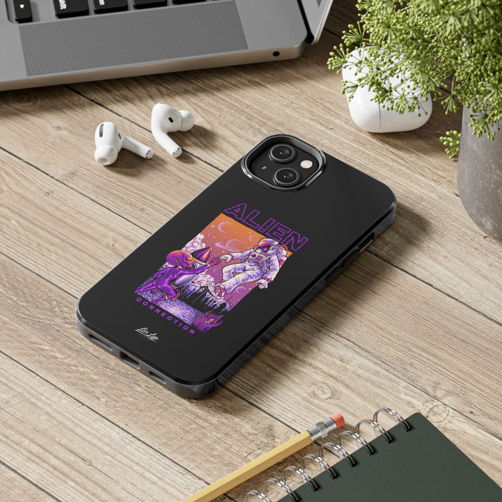 Alien Connection Phone Case – Sleek Black Cover