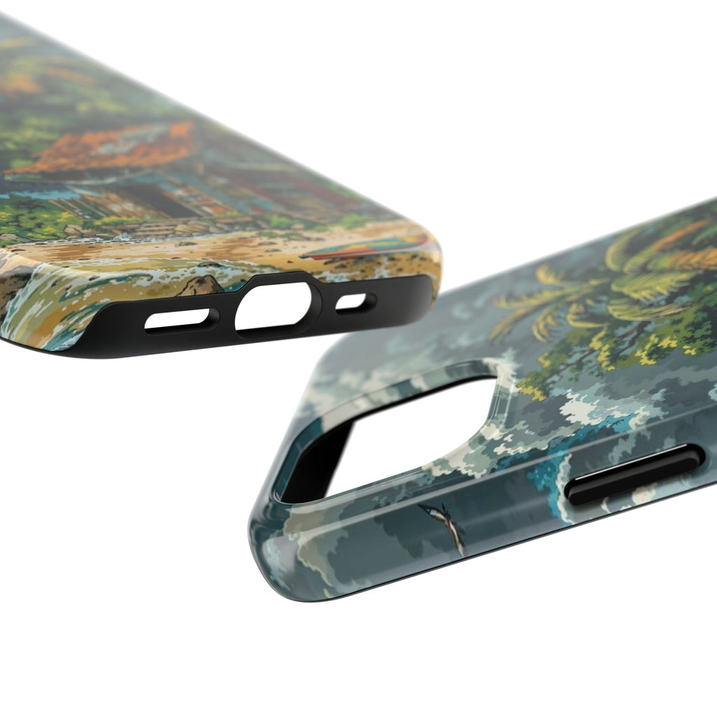 Tropical Paradise Tough iPhone and Samsung Cases - Beach Vibe, Summer Gift, Durable Protection for Adventure Lovers, Coastal Decor, Phone Accessories