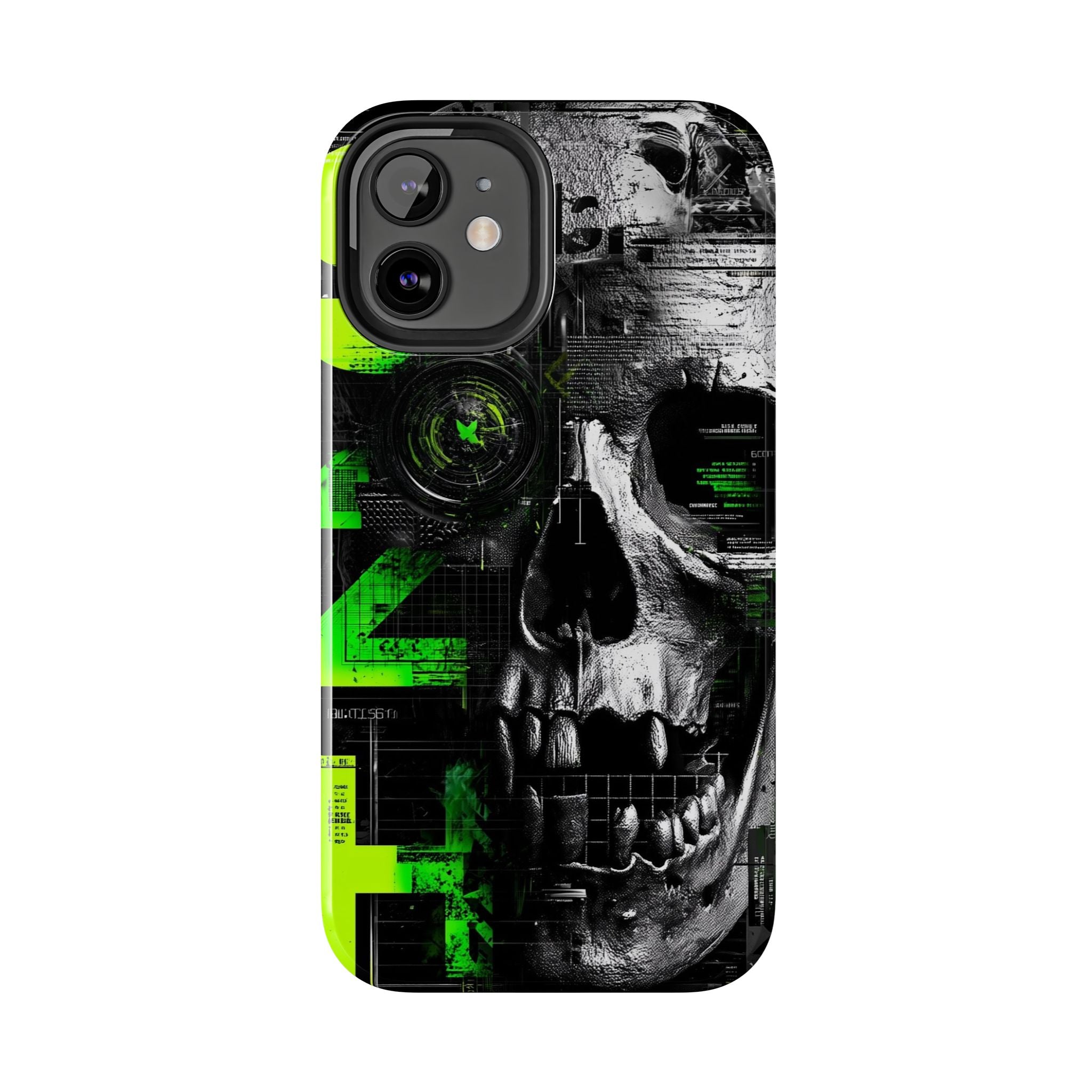 Edgy Skull iPhone Case Tough Protection for Your Device, Unique Design for Gamers, Halloween Gift, Tech Accessories, Bold Aesthetic